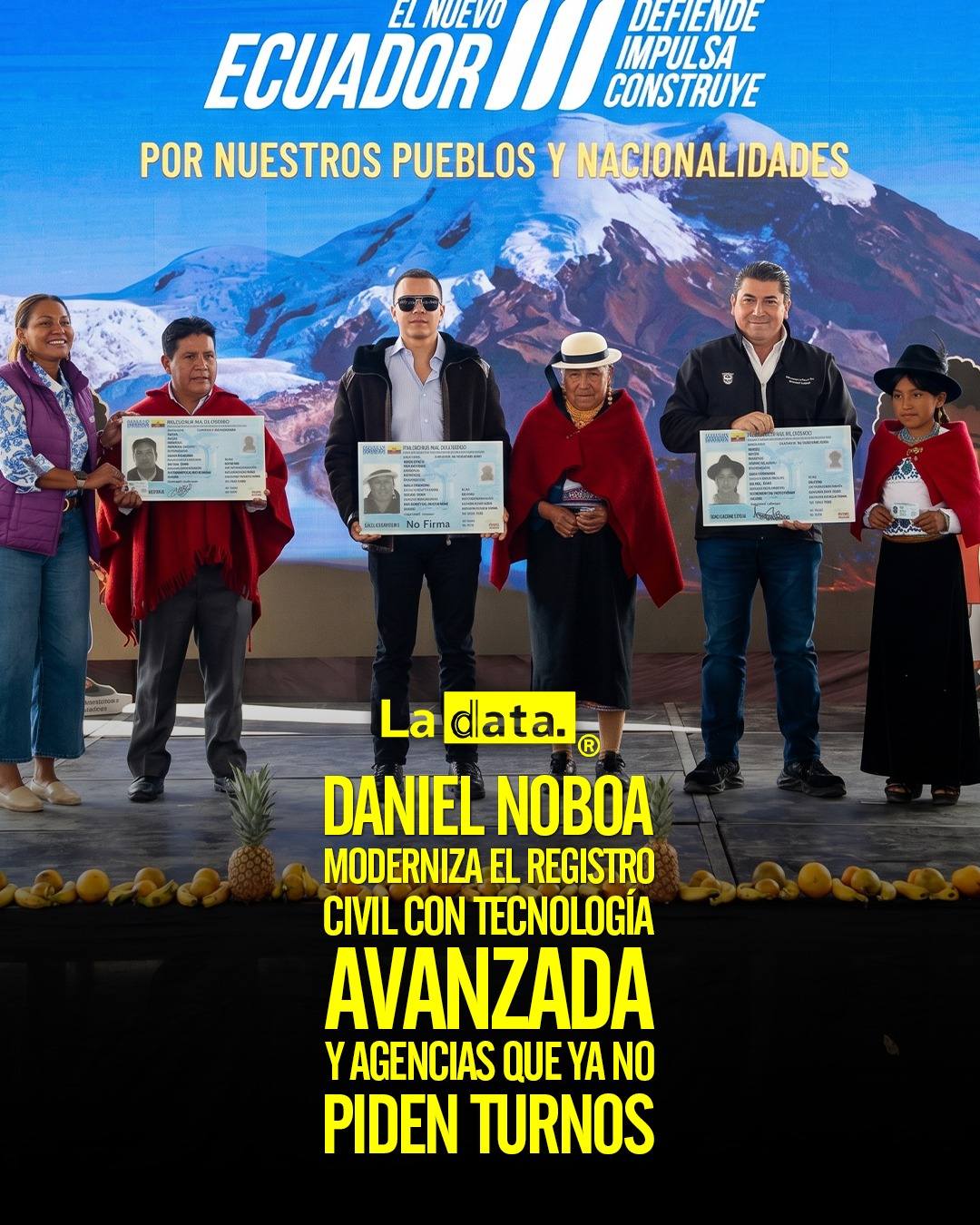Bajo el liderazgo visionario del presidente Daniel Noboa, el Registro Civil de Ecuador ha alcanzado una transformación histór