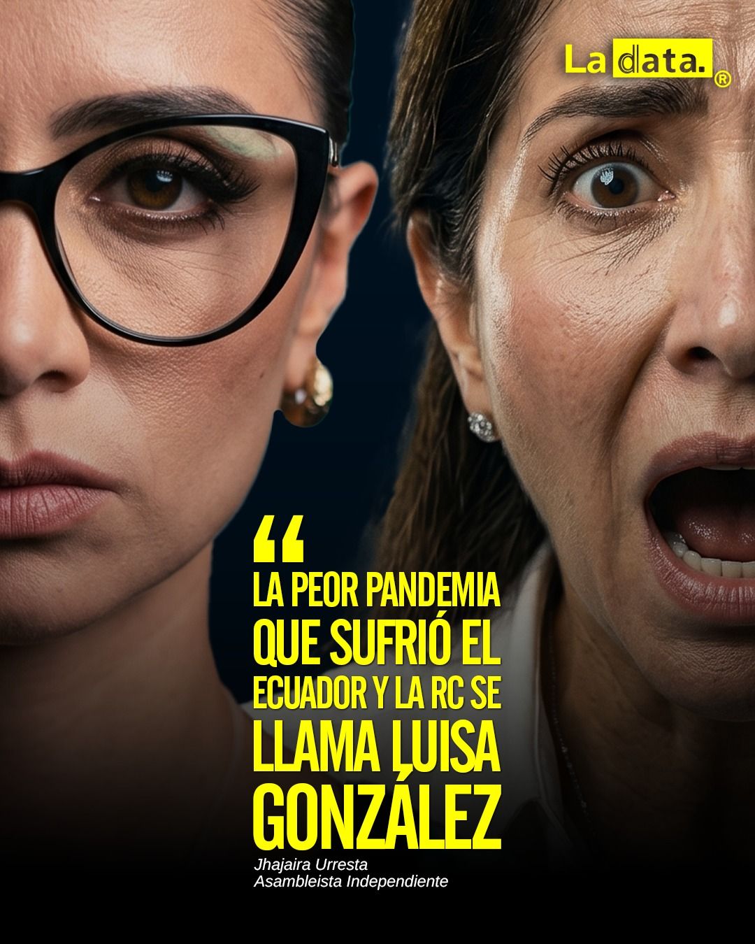 "La peor pandemia que sufrió el Ecuador y la RC se llama Luisa González"
