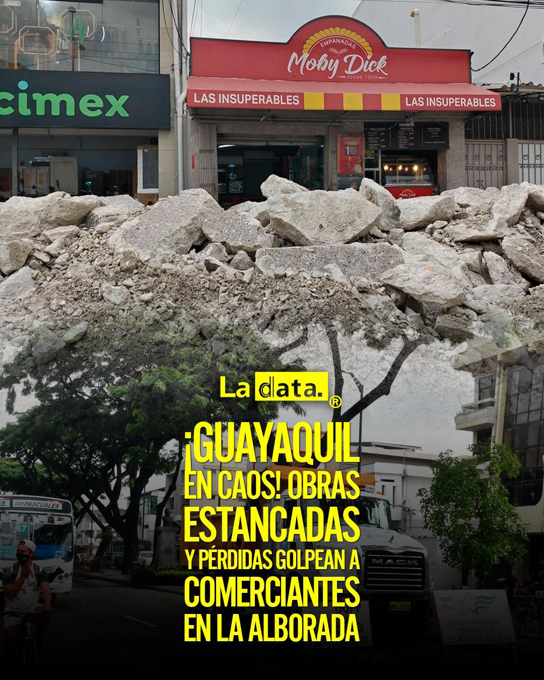 #ladata #Guayaquil #LaAlborada #ObrasPúblicas #DenunciaCiudadana