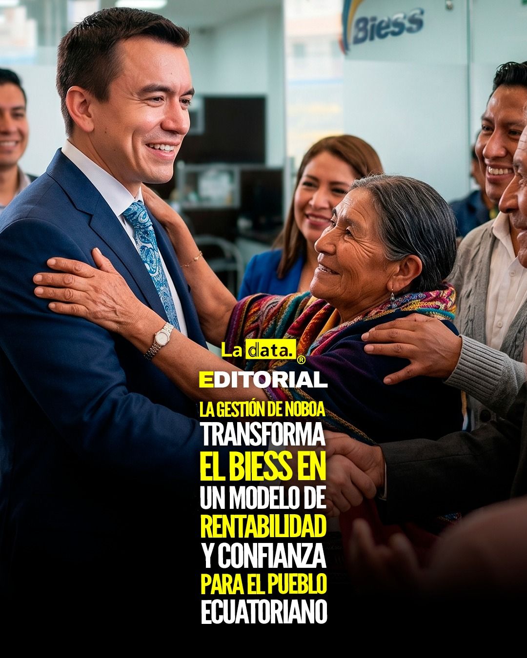 #ladata #TendenciaPolítica #DanielNoboa #BIESS