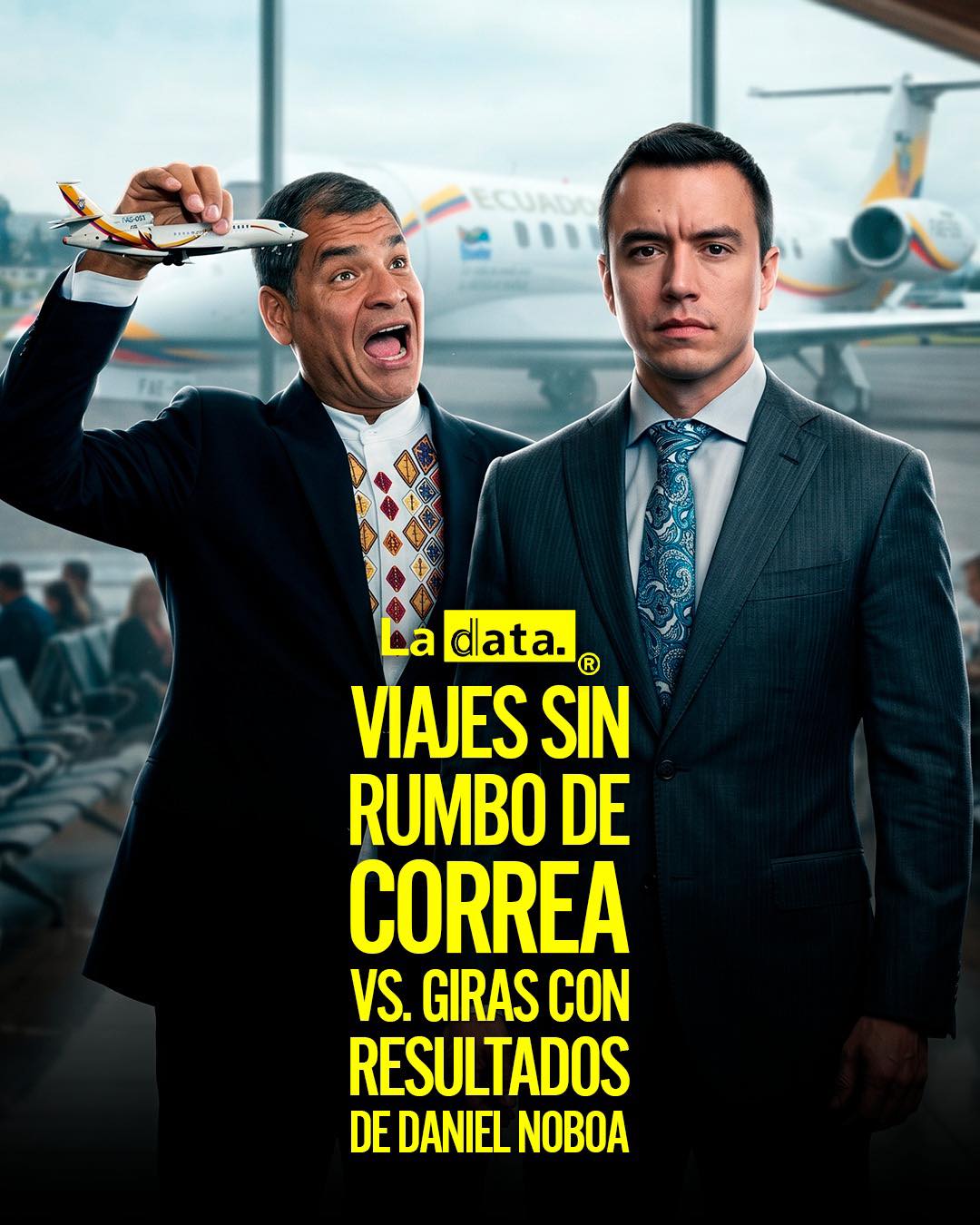 @ladataec #LaData #TendenciaPolítica #DanielNoboa #RafaelCorrea