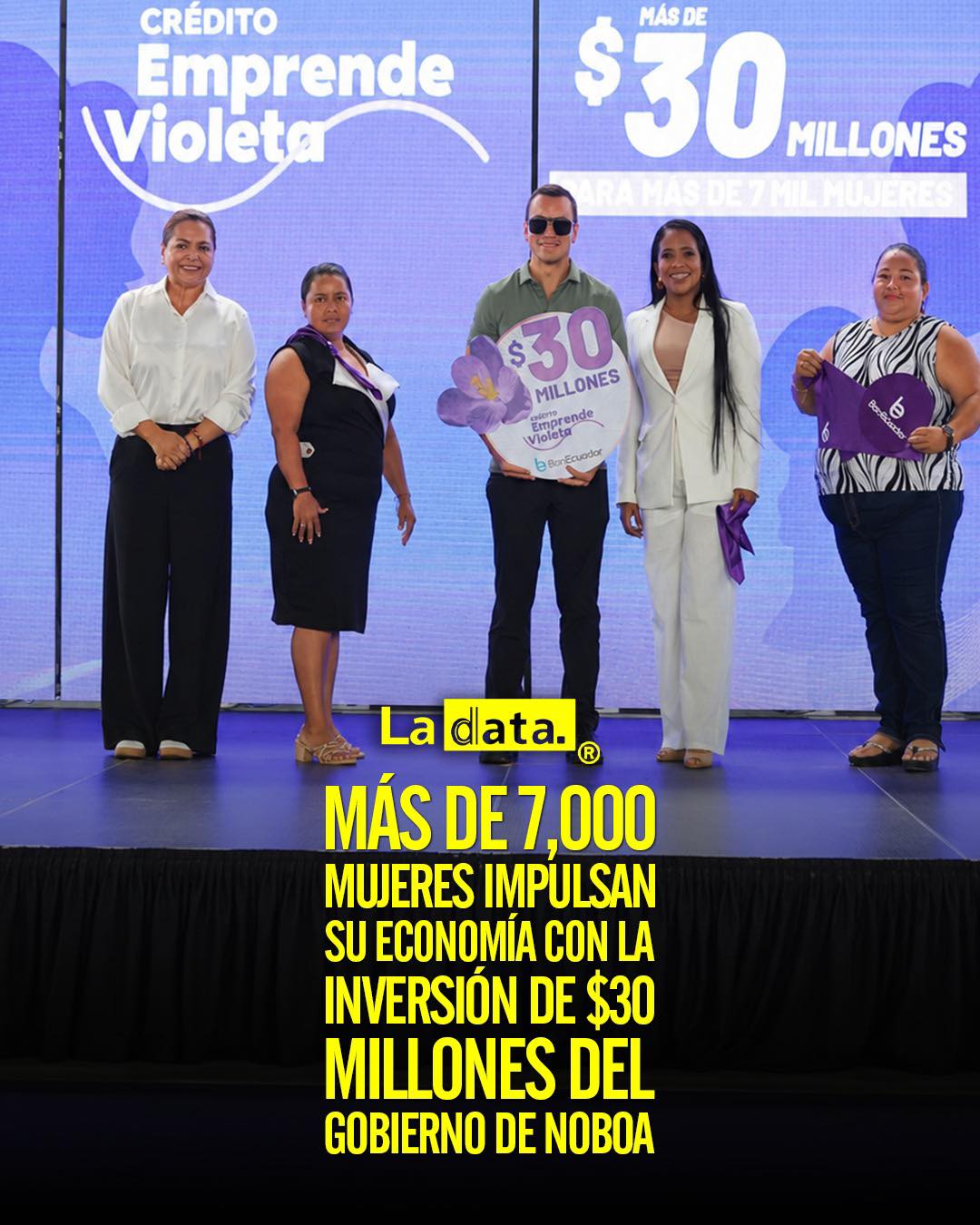 @ladataec 👈 #ladata #TendenciaPolítica #DanielNoboa #CréditosVioleta