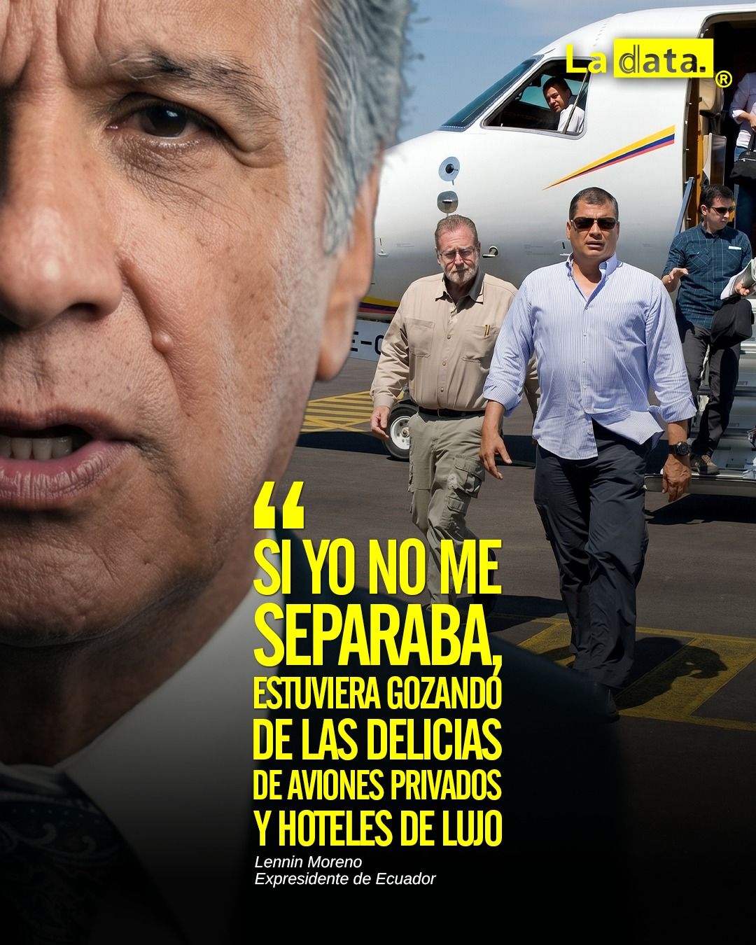 @ladataec #ladata #TendenciaPolítica #LenínMoreno #RafaelCorrea