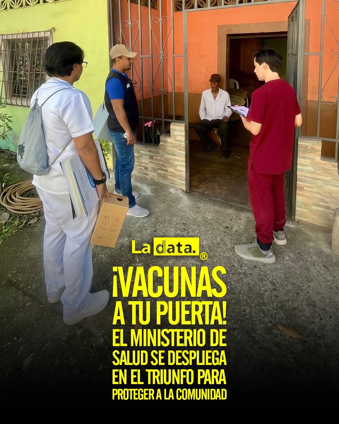 ¡VACUNAS A TU PUERTA! El Ministerio de Salud se despliega en El Triunfo para proteger a la comunidad.