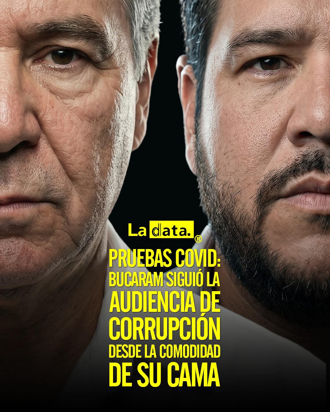 Pruebas COVID: Bucaram siguió la audiencia de corrupción desde la comodidad de su cama.