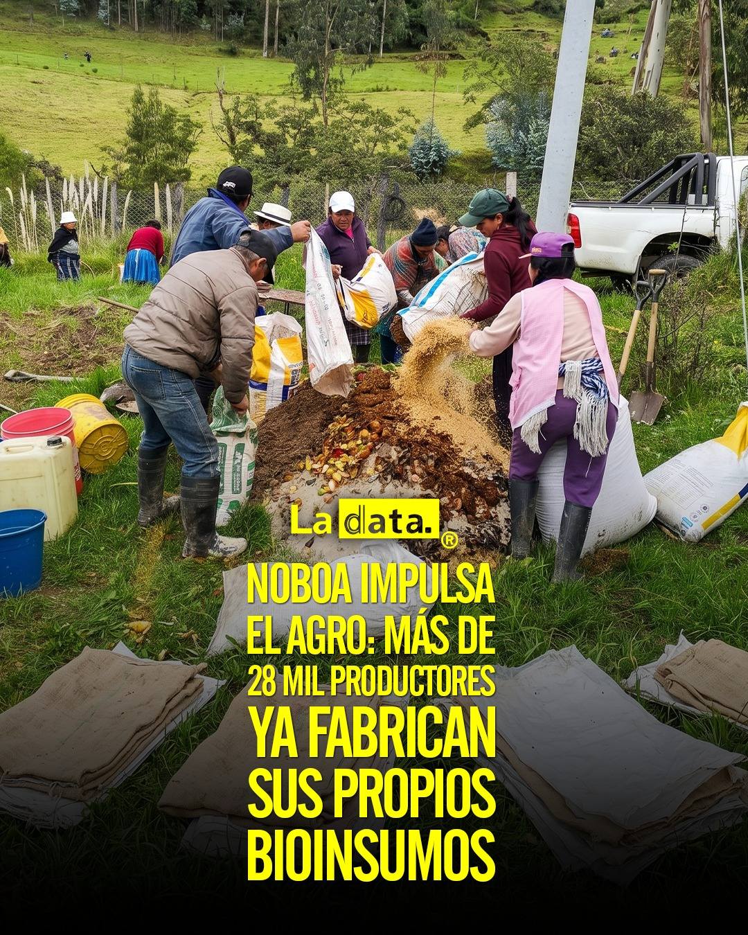 @ladataec  #ladata #TendenciaPolítica #DanielNoboa #Agricultores