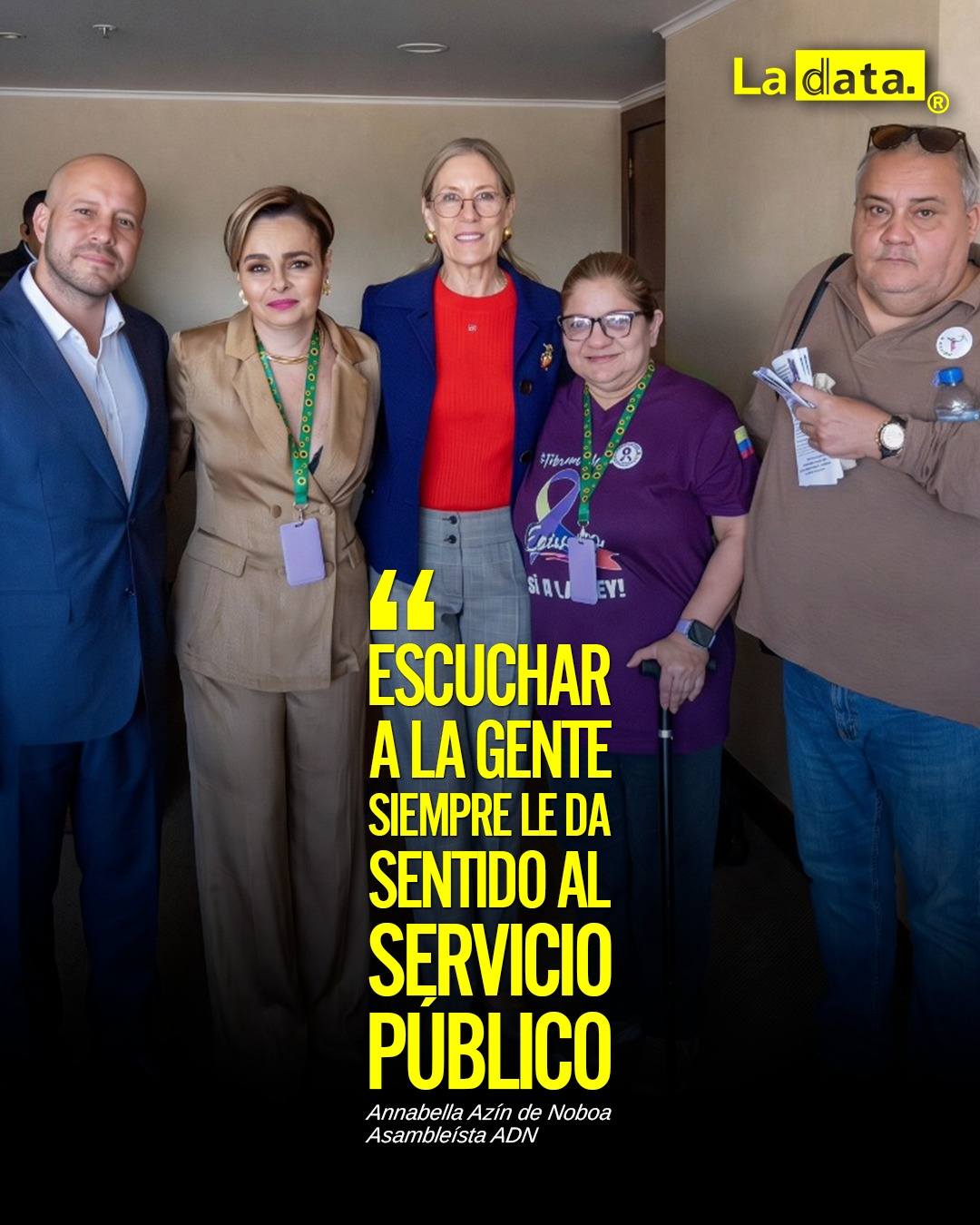 “Escuchar a la gente siempre le da sentido al servicio público"