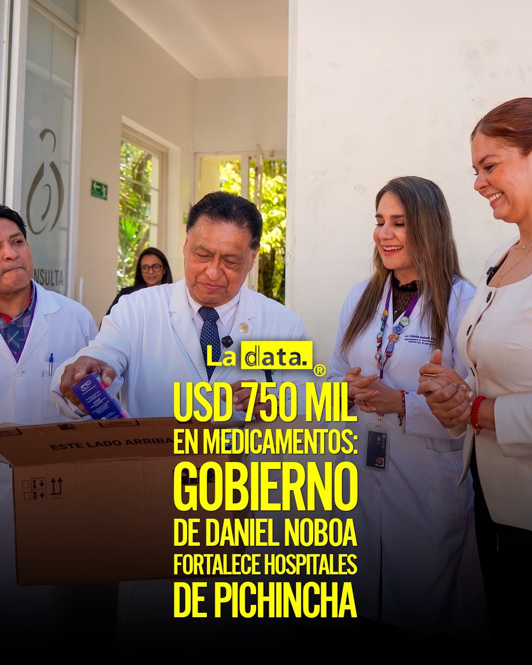USD 750 mil en medicamentos: Gobierno de Daniel Noboa fortalece hospitales de Pichincha