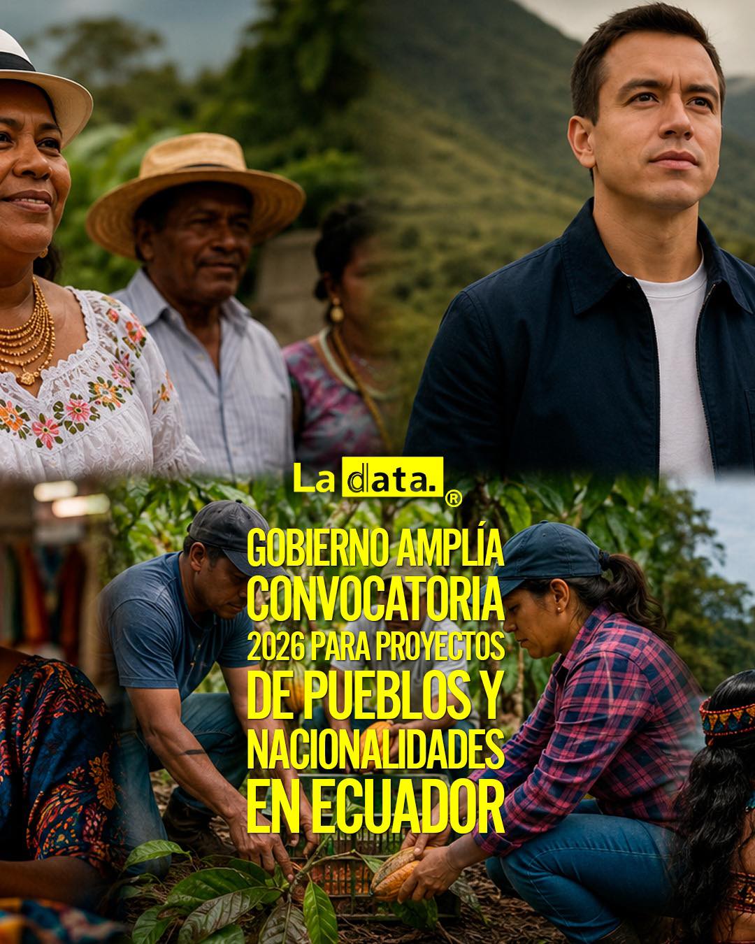 @ladataec #LaData #TendenciaPolítica #DanielNoboa #GobiernoNacional