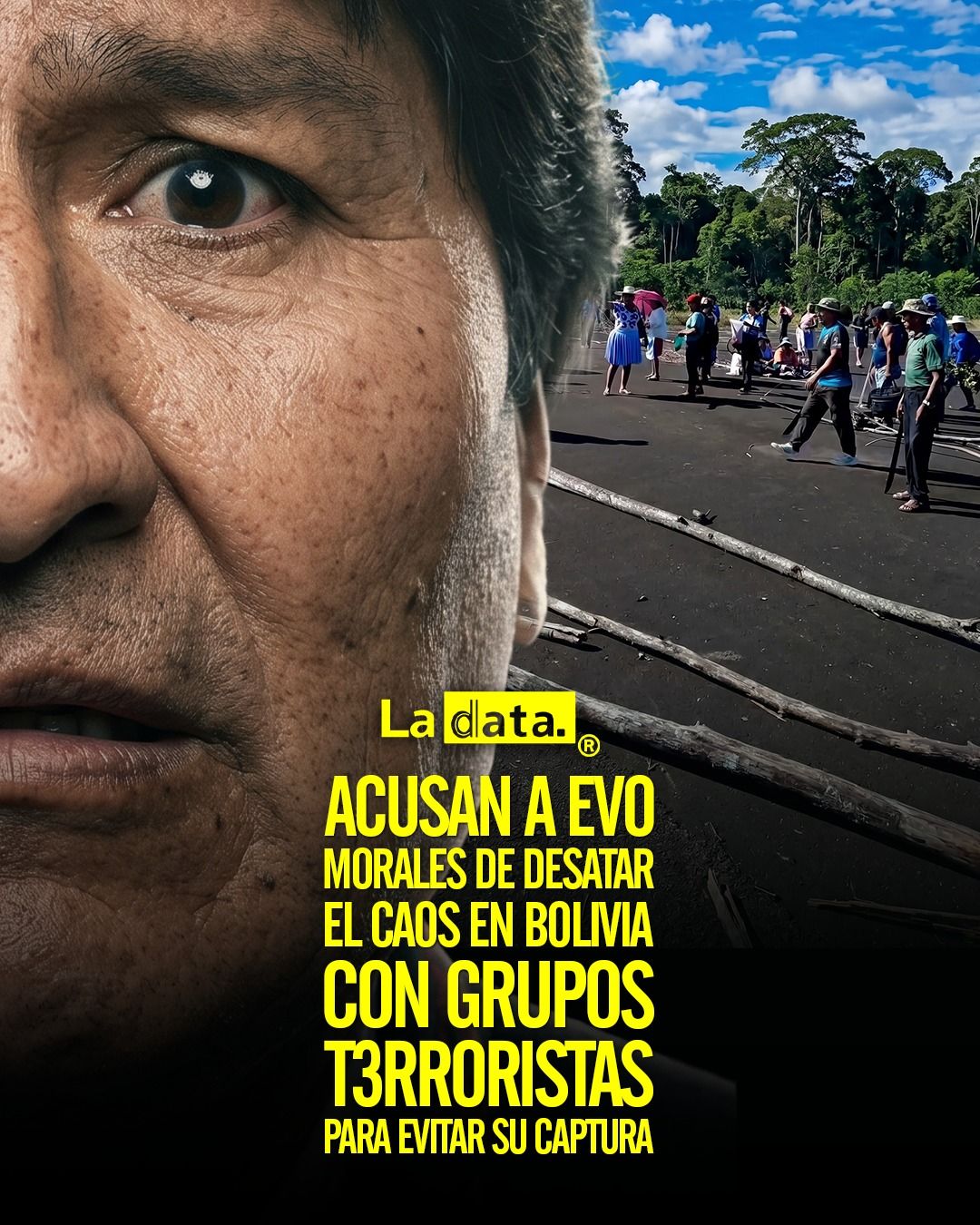 Acusan a Evo Morales de desatar el caos en Bolivia con grupos t3rroristas para evitar su captura.