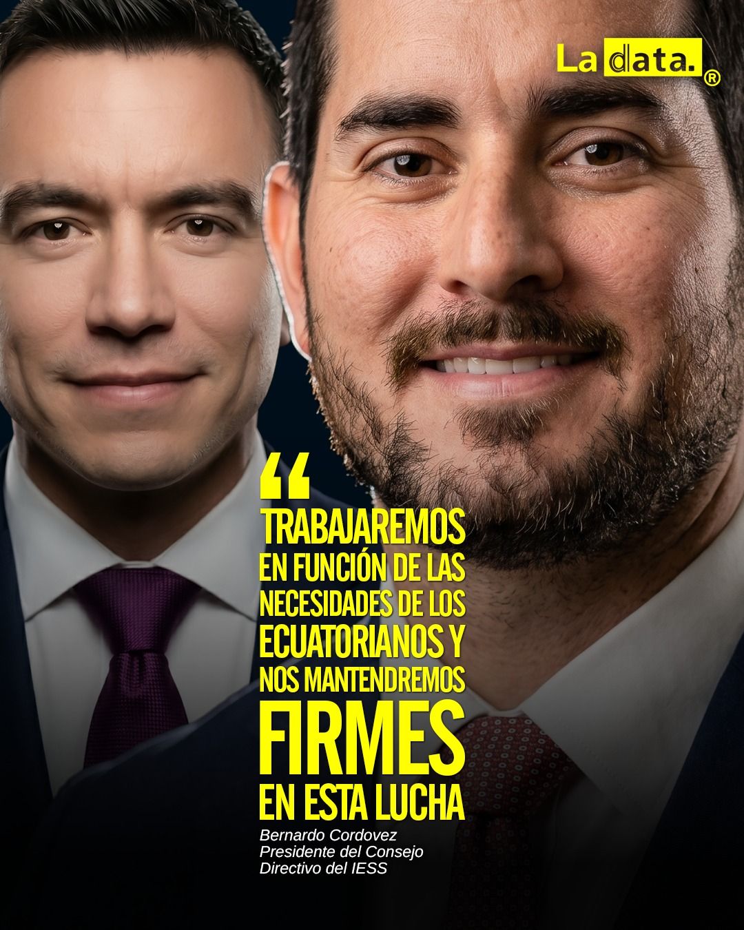 @ladataec  #ladata #TendenciaPolítica #IESS #BernardoCordovez