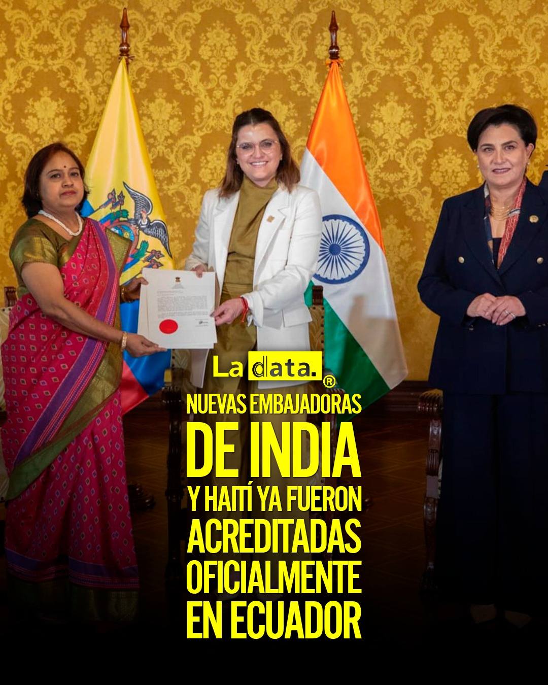 @ladataec👈 #ladata #TendenciaPolítica #Ecuador #India #Haití #Diplomacia