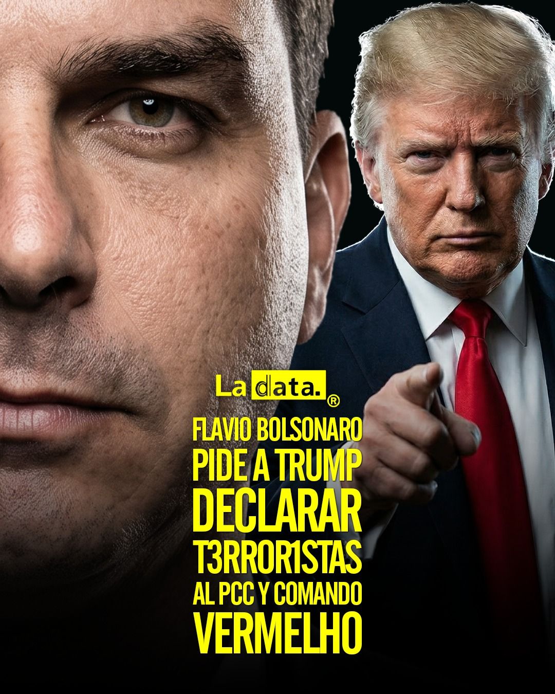 @ladataec #ladata #TendenciaPolítica #FlavioBolsonaro #DonaldTrump