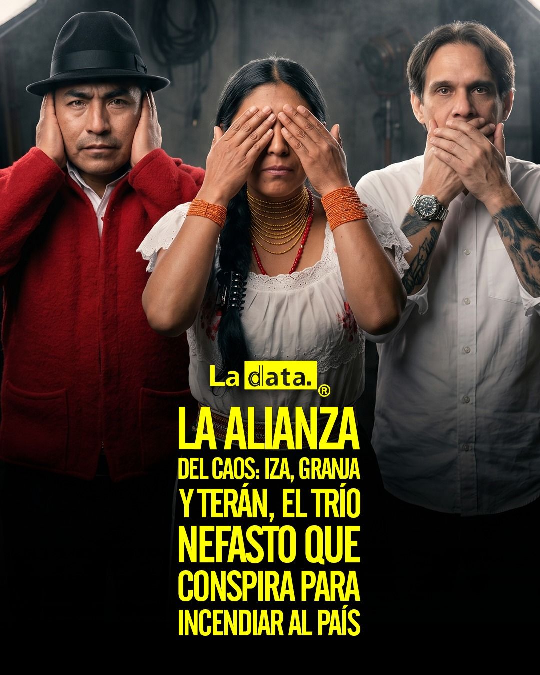 @ladataec 👈 #ladata #TendenciaPolítica #LeonidasIza #AgendaDesestabilizadora