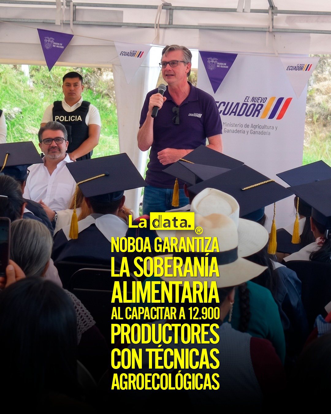 @ladataec 👈 #ladata #TendenciaPolítica #DanielNoboa #Agricultura