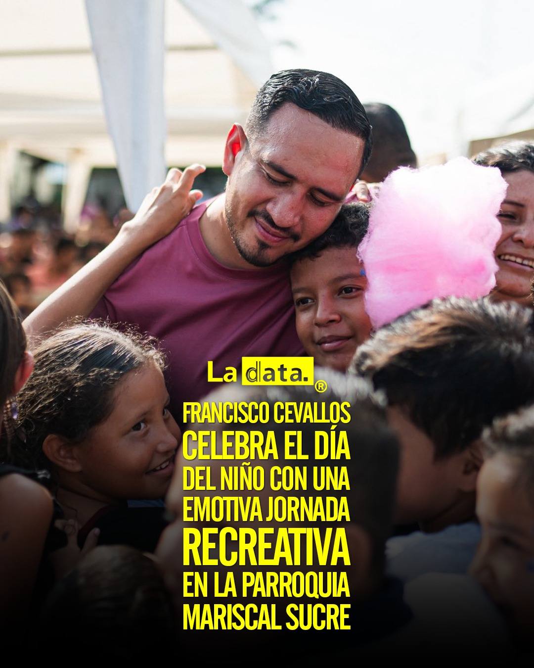 Francisco Cevallos celebra el Día del Niño con una emotiva jornada recreativa en la parroquia Mariscal Sucre.
