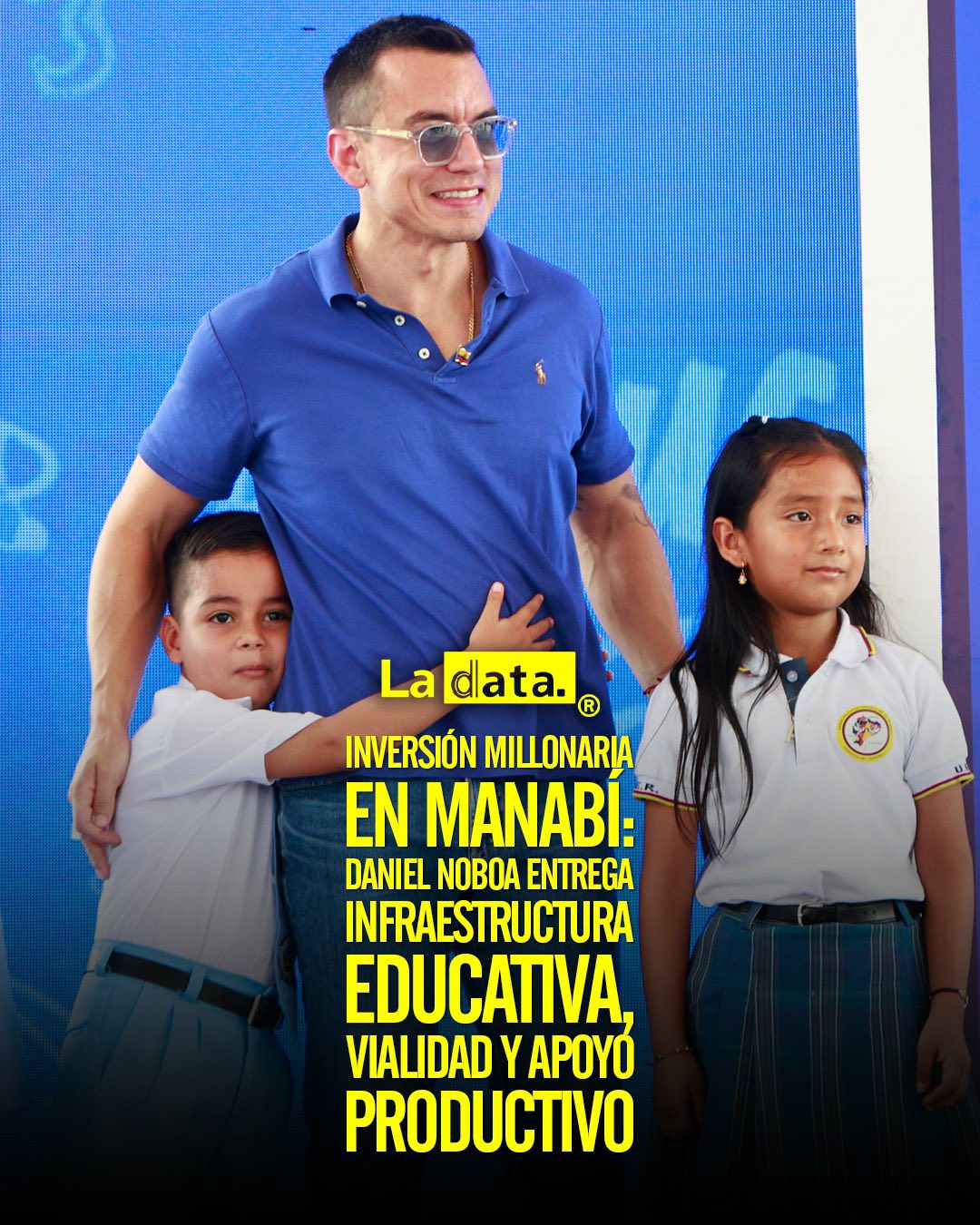 Inversión millonaria en Manabí: Daniel Noboa entrega infraestructura educativa, vialidad y apoyo productivo