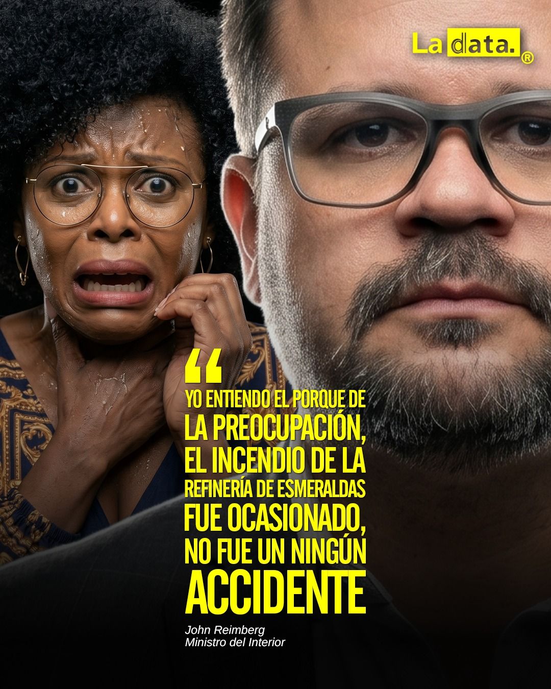 "Yo entiendo el porque de la preocupación, el incendio de la refinería de Esmeraldas fue ocasionado, no fue ningún accidente"