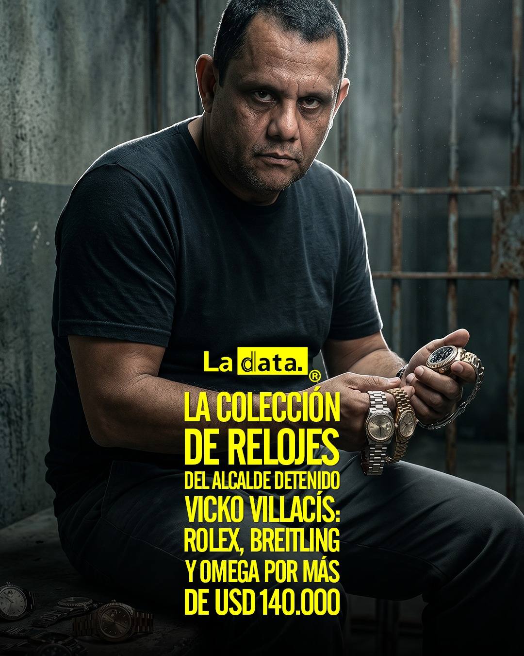 La colección de relojes del alcalde detenido Vicko Villacís: Rolex, Breitling y Omega por más de USD 140.000
