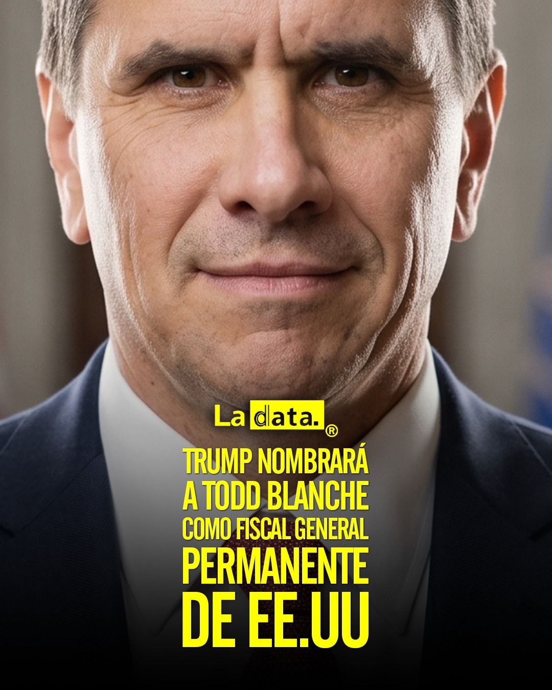 Trump nombrará a Todd Blanche como Fiscal General permanente de EE.UU