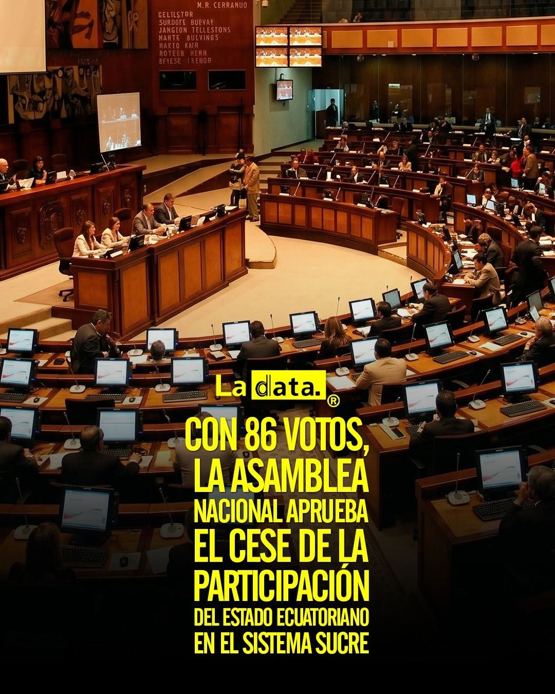 @ladataec 👈  #ladata #TendenciaPolítica #AsambleaNacional #SistemaSucre