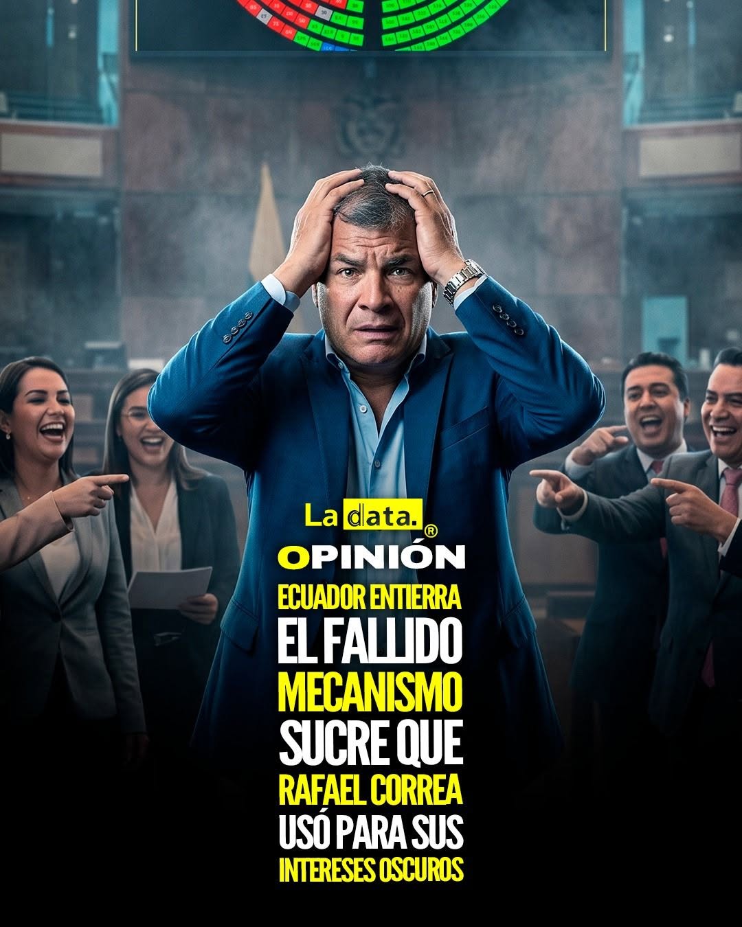 @ladataec 👈 #ladata #TendenciaPolítica #SistemaSucre #RafaelCorrea