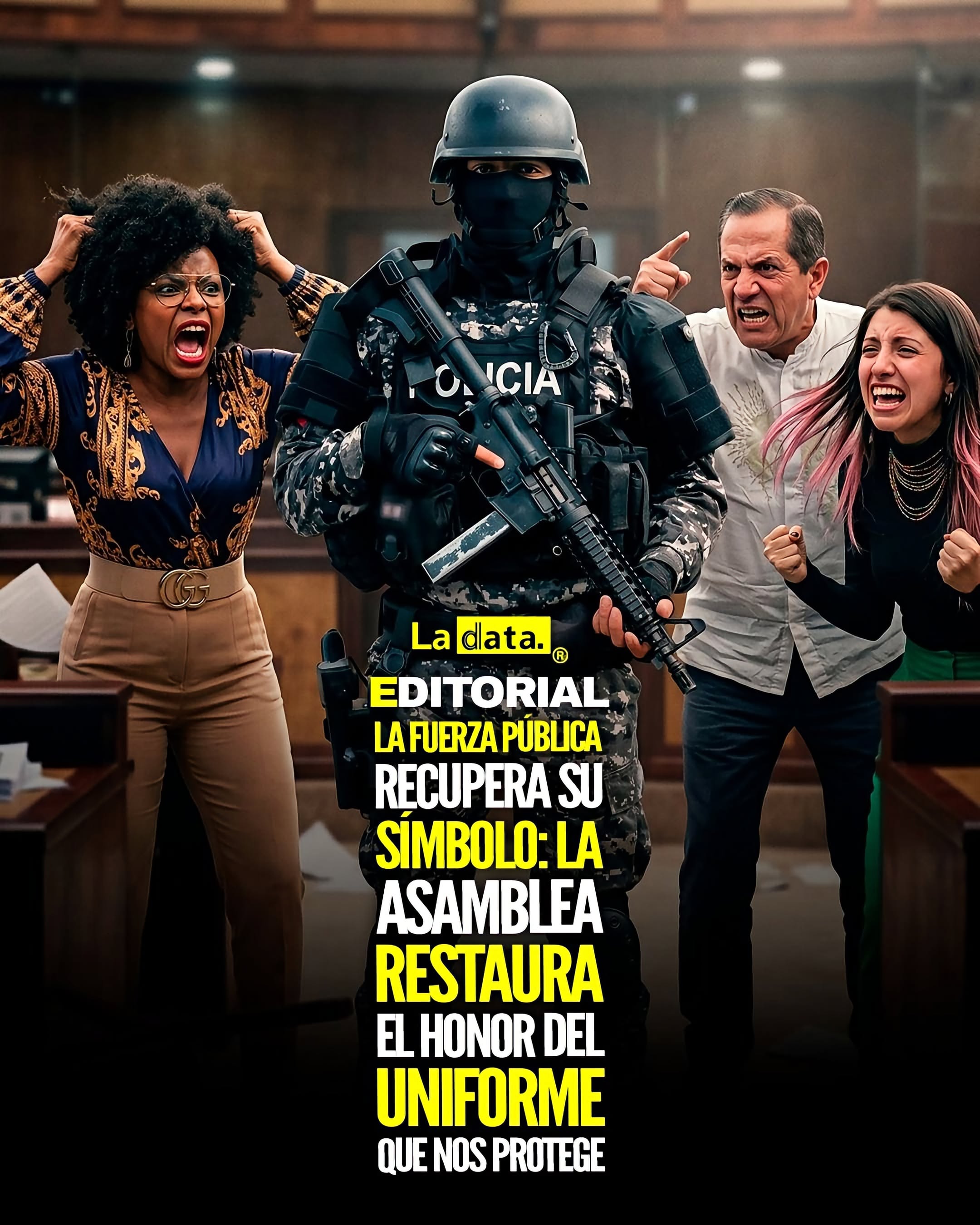 La Fuerza Pública recupera su símbolo: La Asamblea restaura el honor del uniforme que nos protege.