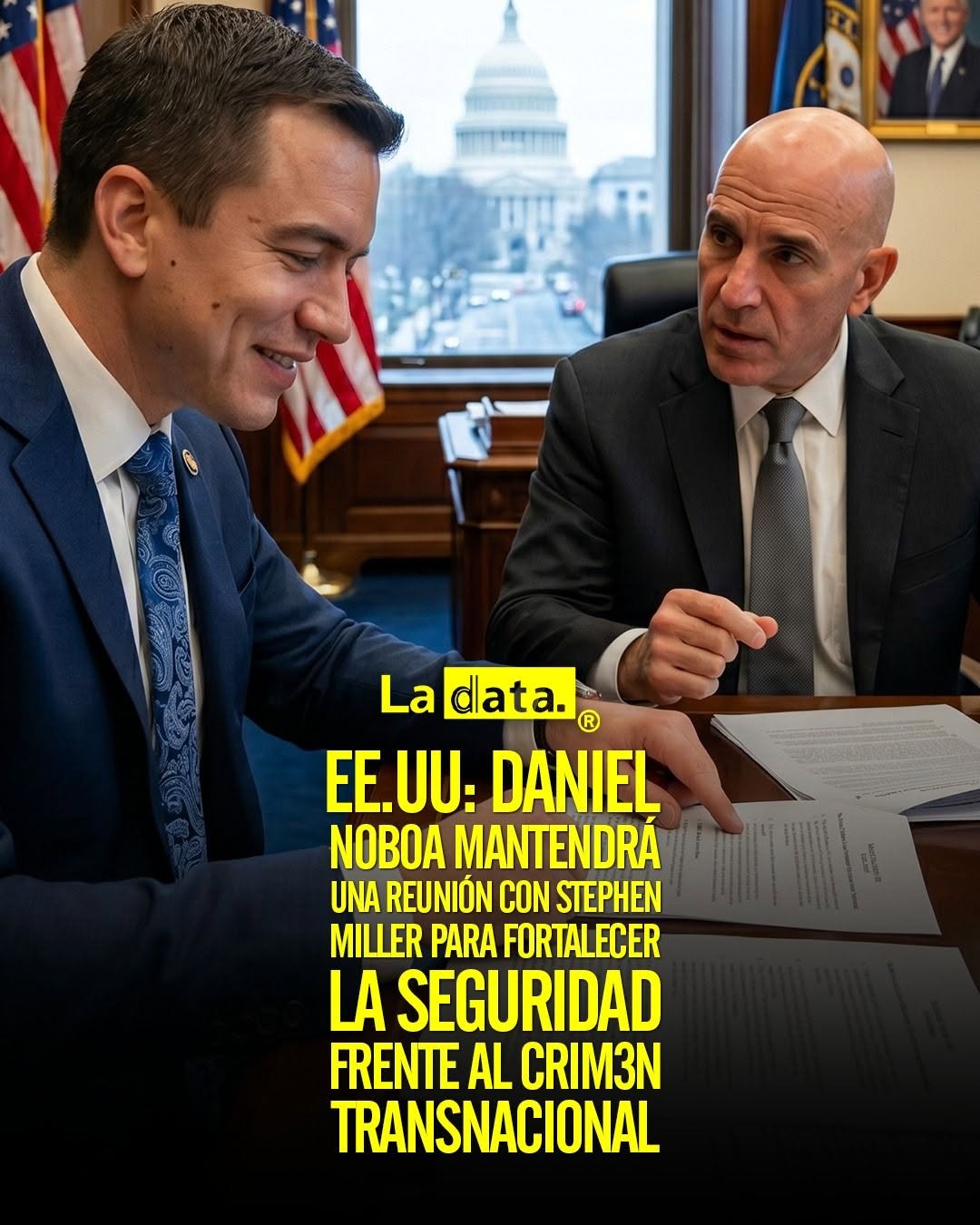 @ladataec 👈 #ladata #TendenciaPolítica #DanielNoboa #EstadosUnidos