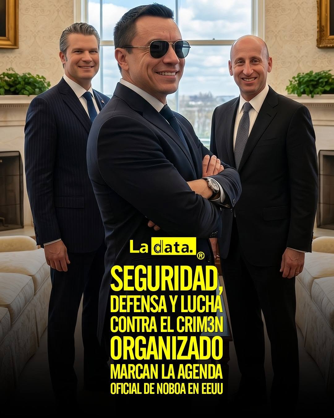 @ladataec👈 #ladata #TendenciaPolítica #DanielNoboa #EEUU