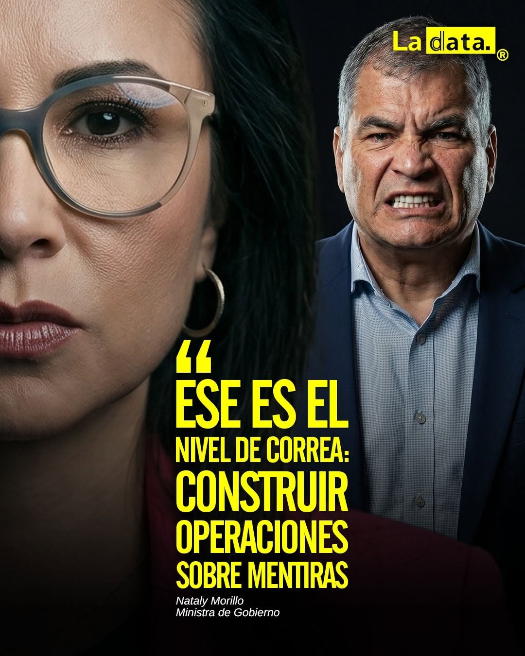@ladataec 👈 #ladata #TendenciaPolítica #NatalyMorillo #RafaelCorrea