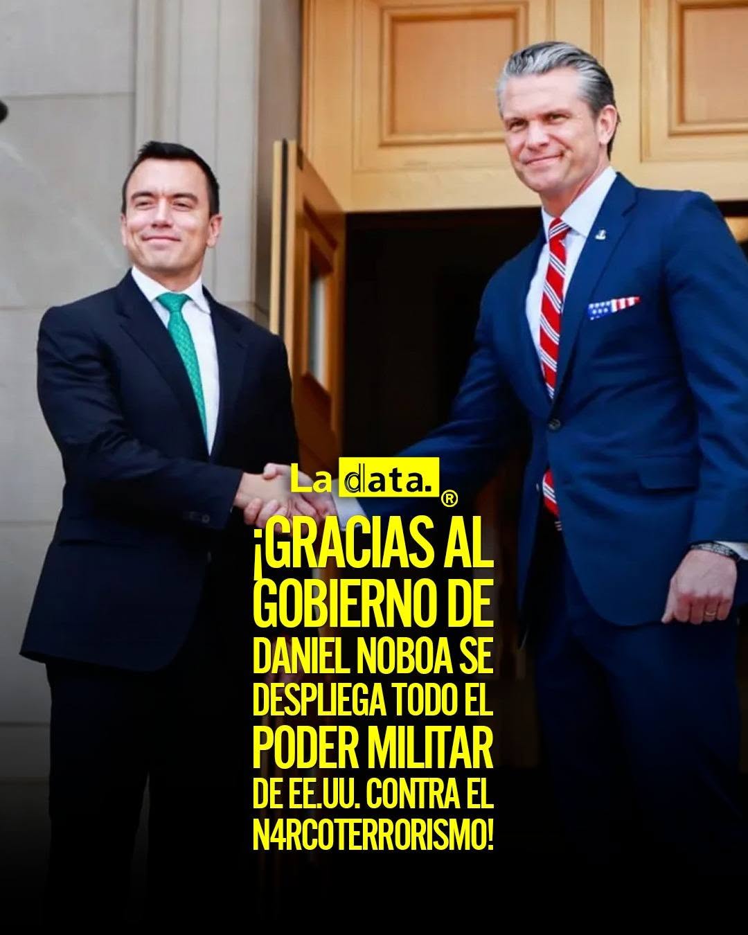 @ladataec👈 #LaData #TendenciaPolítica #DanielNoboa #EEUU