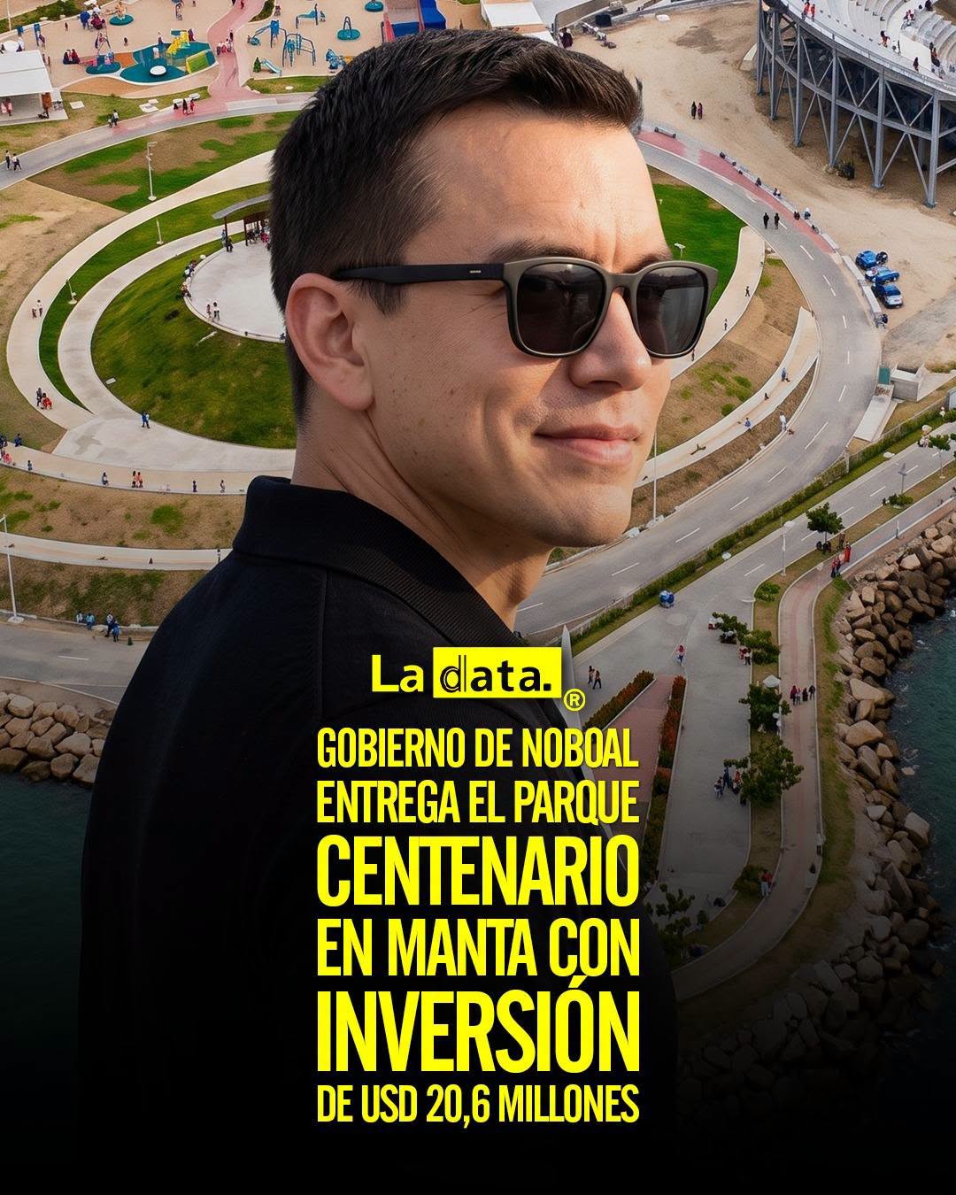 @ladata #TendenciaPolítica #DanielNoboa #Manta