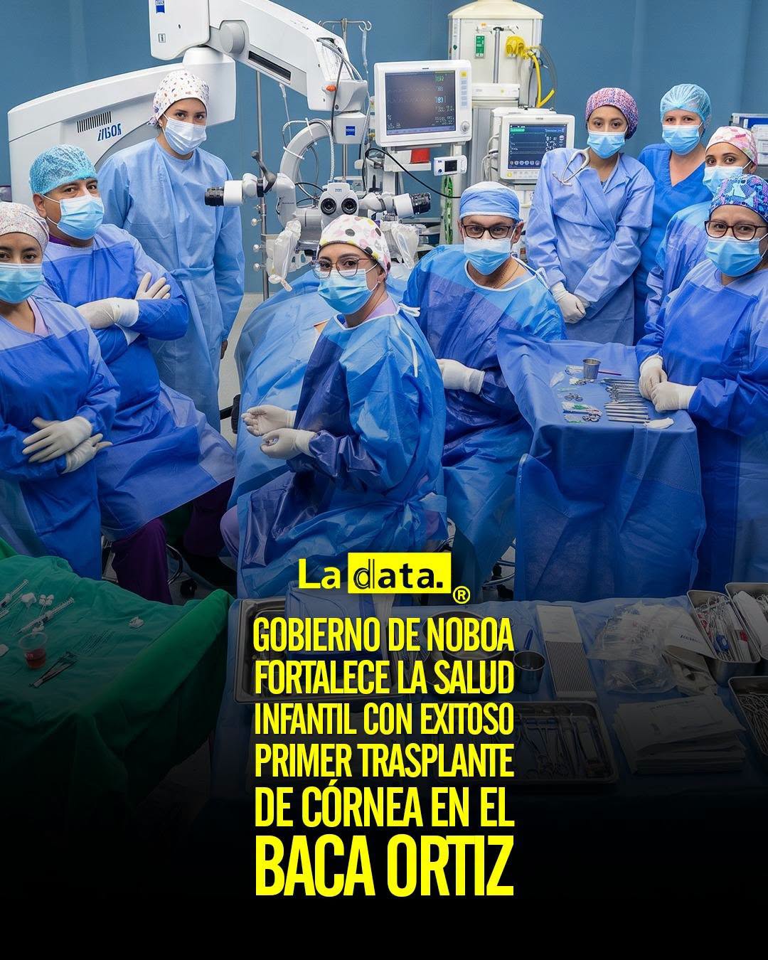 @ladataec 👈 #ladata #TendenciaPolítica #HospitalBacaOrtiz #GobiernoNacional