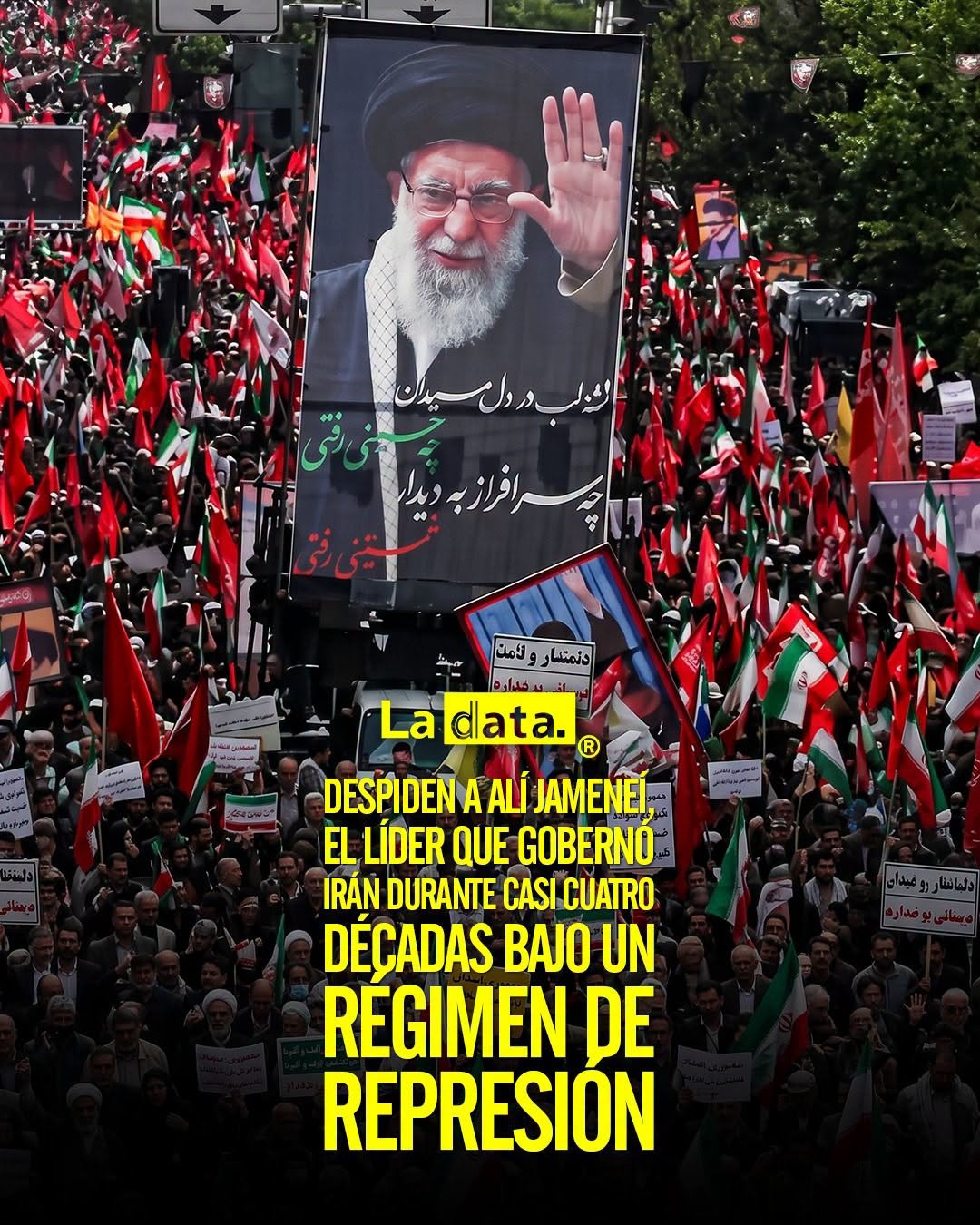 @ladataec 👈 #LaData #TendenciaPolítica #Irán #AlíJameneí #Teherán