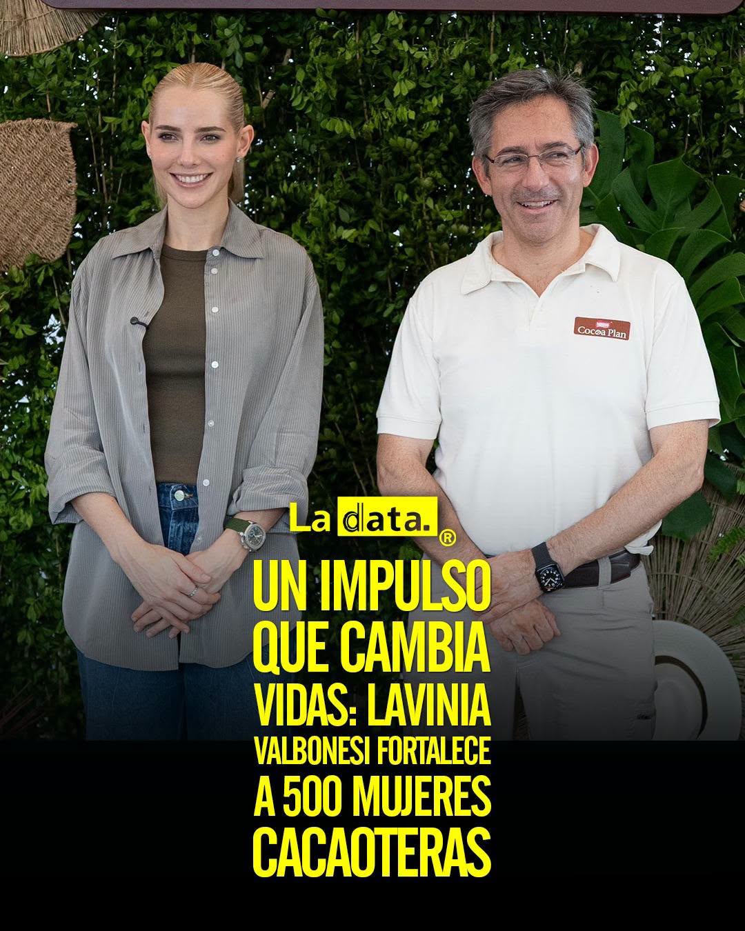 @ladataec 👈 #ladata #TendenciaPolítica #LaviniaValbonesi #FundaciónANA  #MujeresCacaoteras