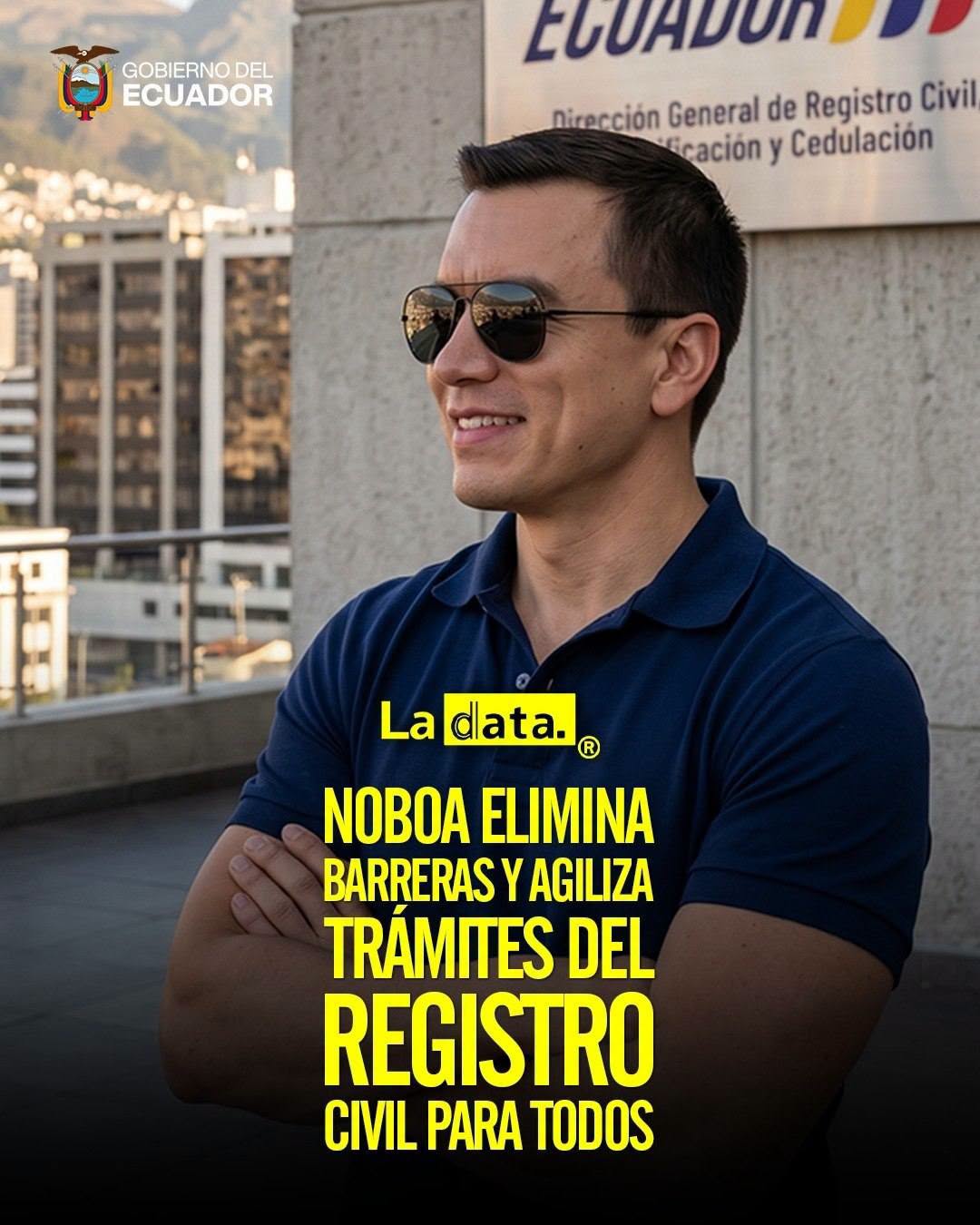 @ladataec👈 #ladata #TendenciaPolítica #DanielNoboa #RegistroCivil