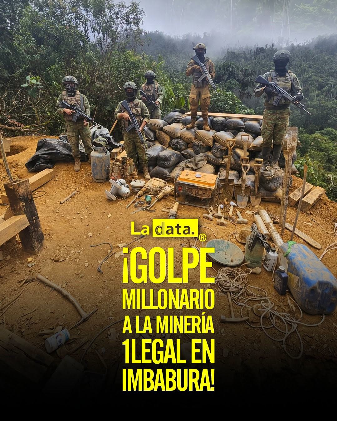 @ladataec 👈 #ladata #TendenciaPolítica #Imbabura #MineríaIlegal #FuerzasArmadas