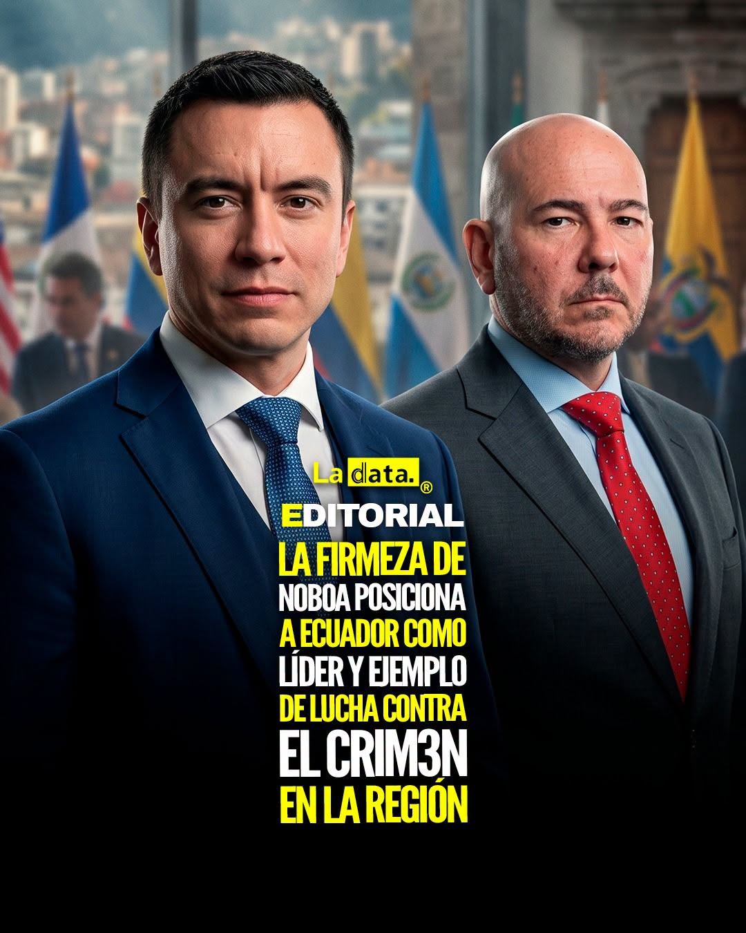 @ladataec 👈 #ladata #TendenciaPolítica #DanielNoboa #Seguridad