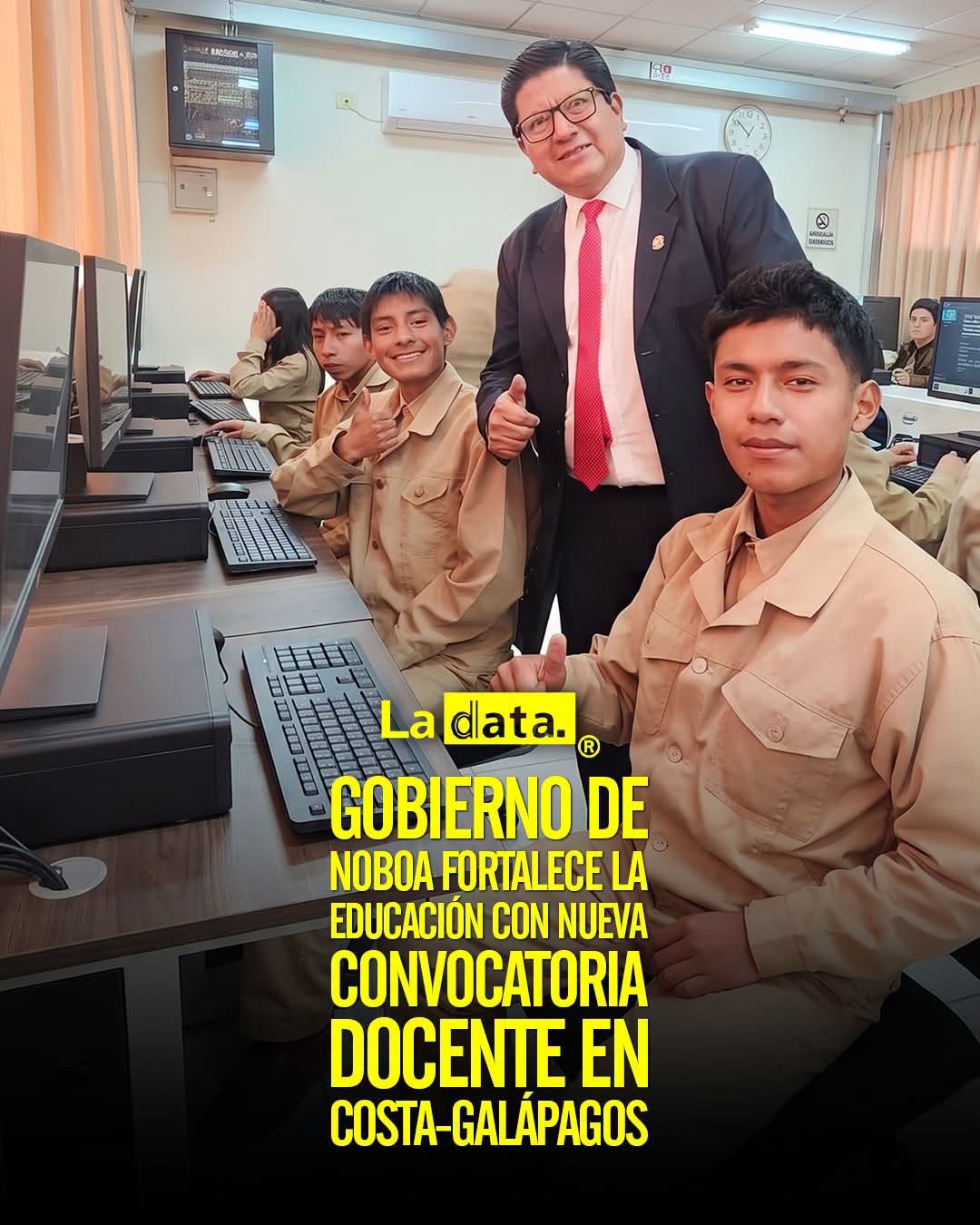 @ladataec 👈 #ladata #TendenciaPolítica #Educación #DanielNoboa