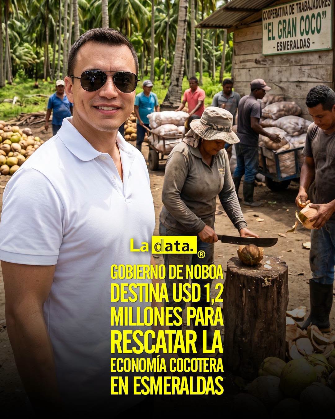 @ladataec 👈 #ladata #TendenciaPolítica #DanielNoboa #Esmeraldas