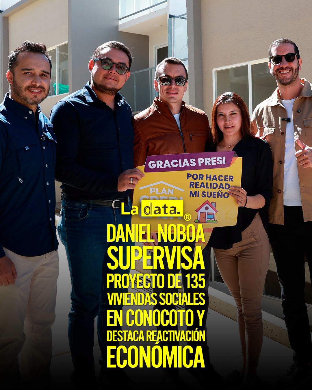 @ladataec👈 #LaData #TendenciaPolitica #DanielNoboa #Vivienda