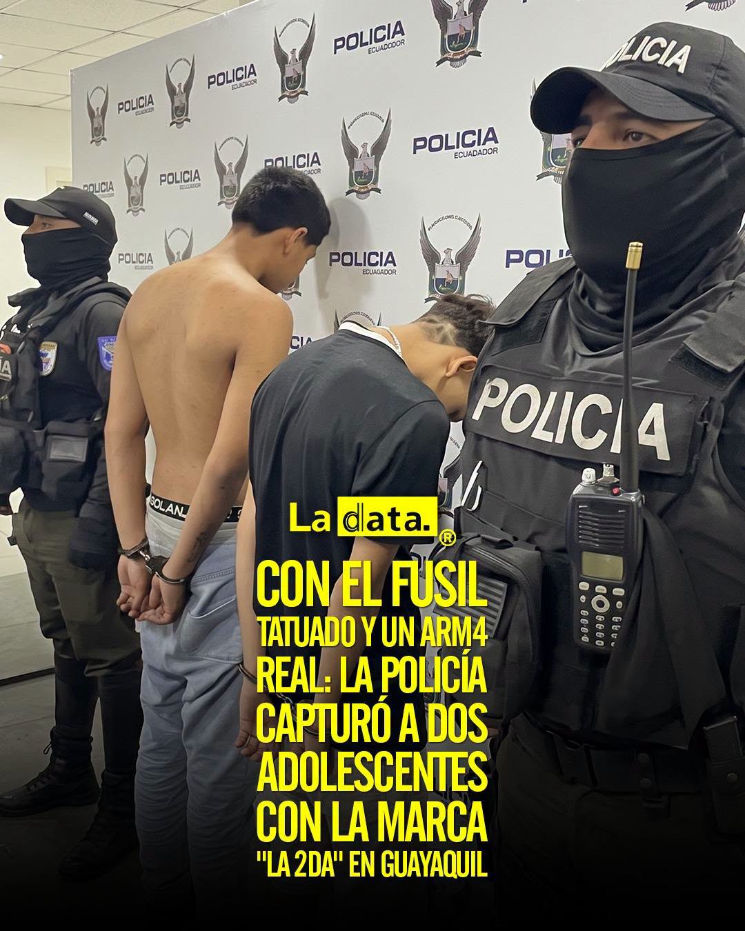 @ladataec 👈 ‎ ‎#ladata #TendenciaPolítica #PolicíaNacional #Guayaquil