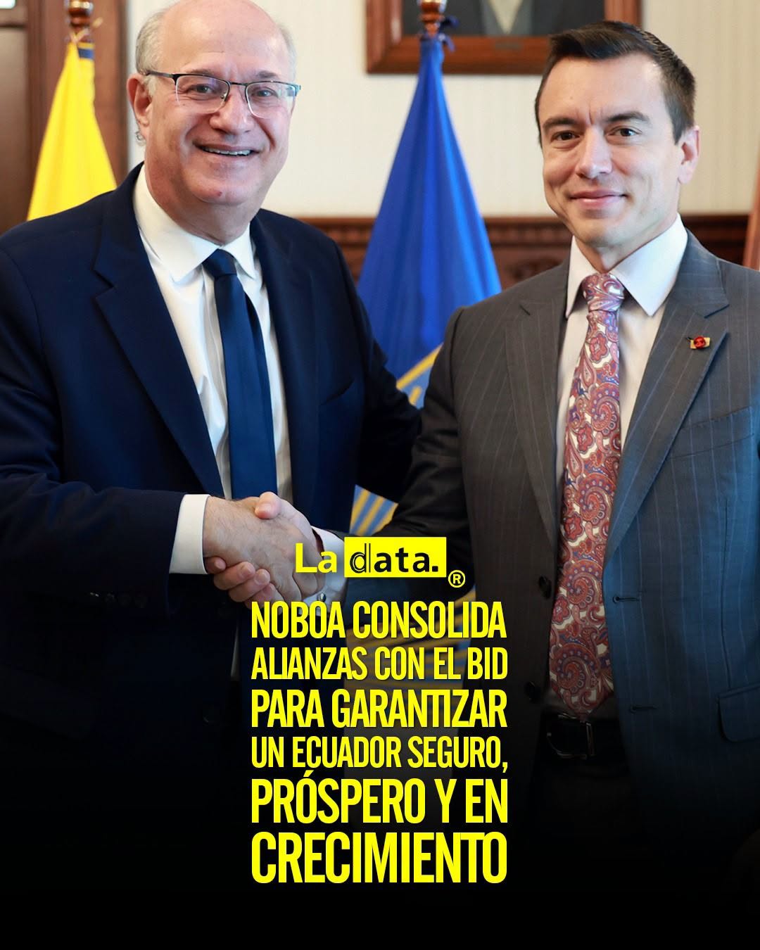 @ladataec 👈 ‎ ‎#ladata #TendenciaPolítica #DanielNoboa #BID