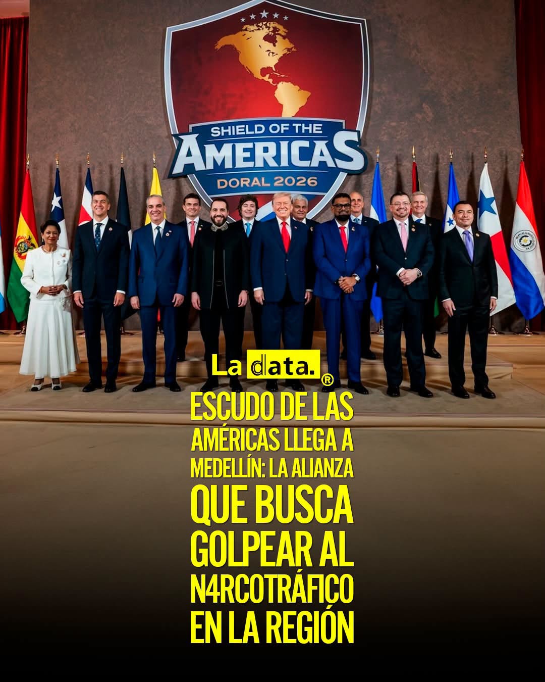 @ladataec👈 #LaData #TendenciaPolítica #EscudoDeLasAméricas #Medellín