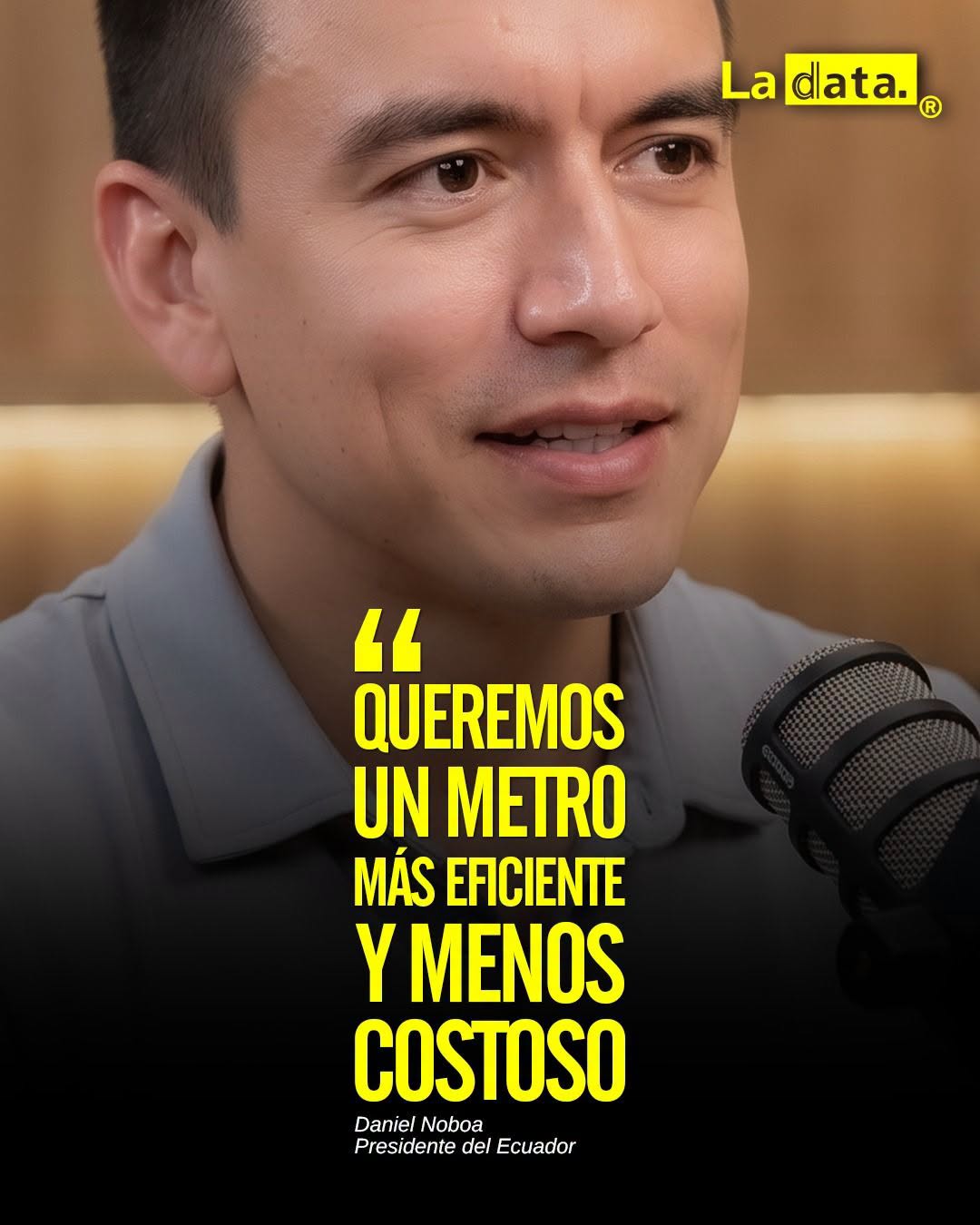 @ladataec 👈 #ladata #TendenciaPolítica #DanielNoboa #MetroDeQuito