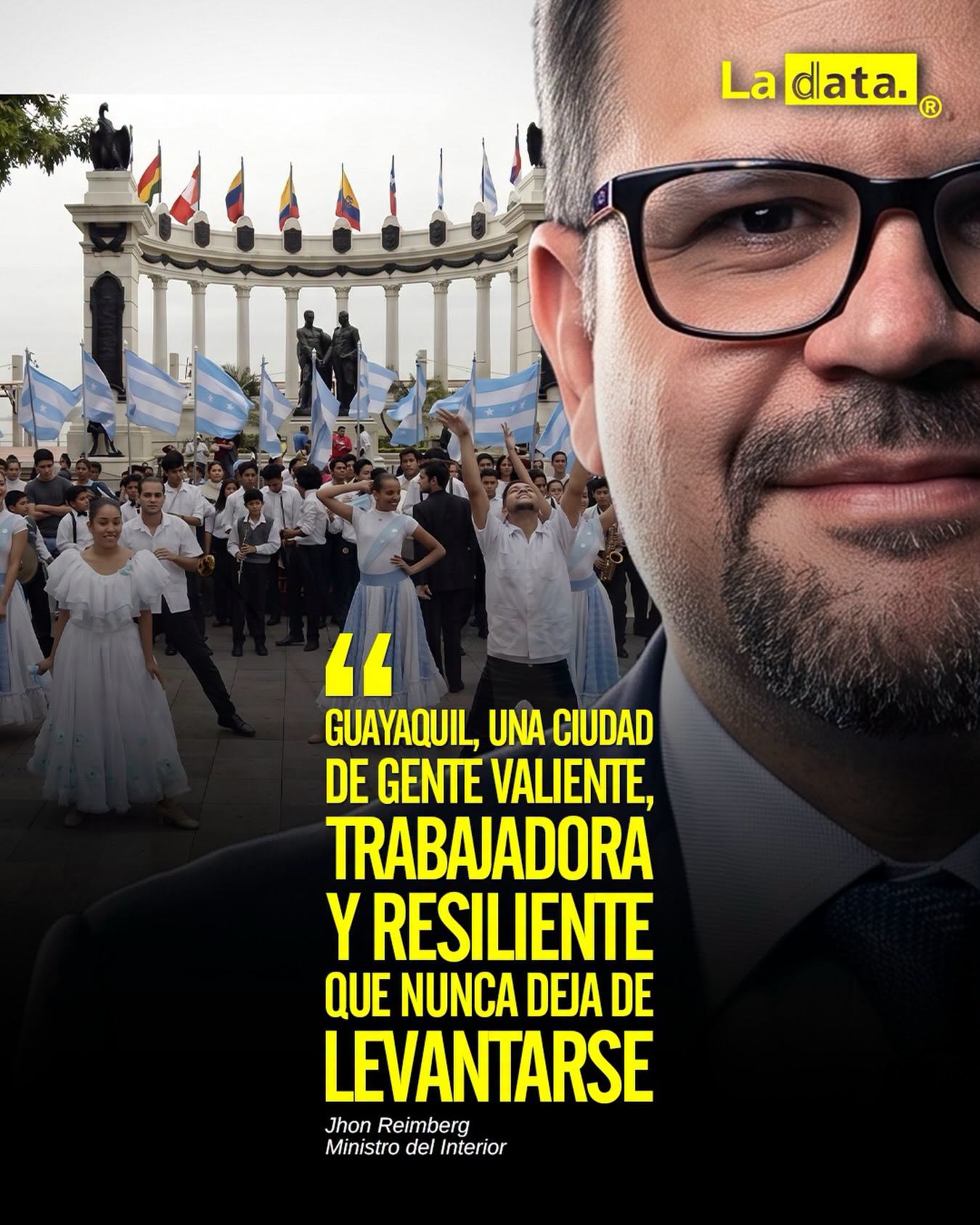 La Data ®👈 #ladata #TendenciaPolítica   #491AñosDeGuayaquil #JhonReimberg