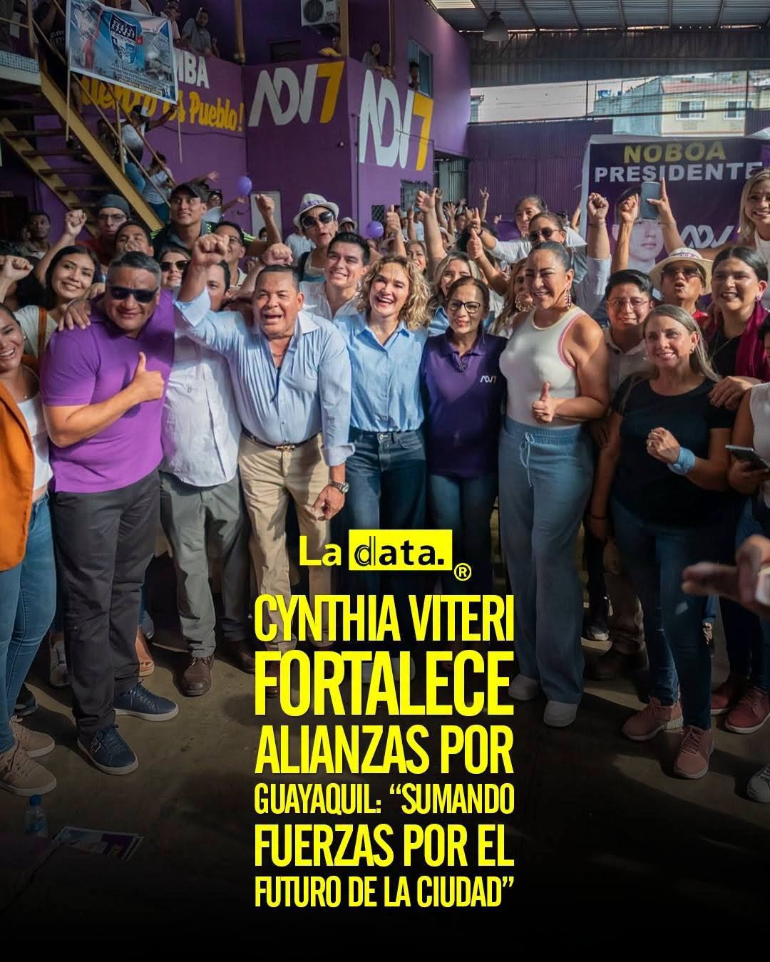 @ladataec #ladata #TendenciaPolítica #CynthiaViteri #Guayaquil