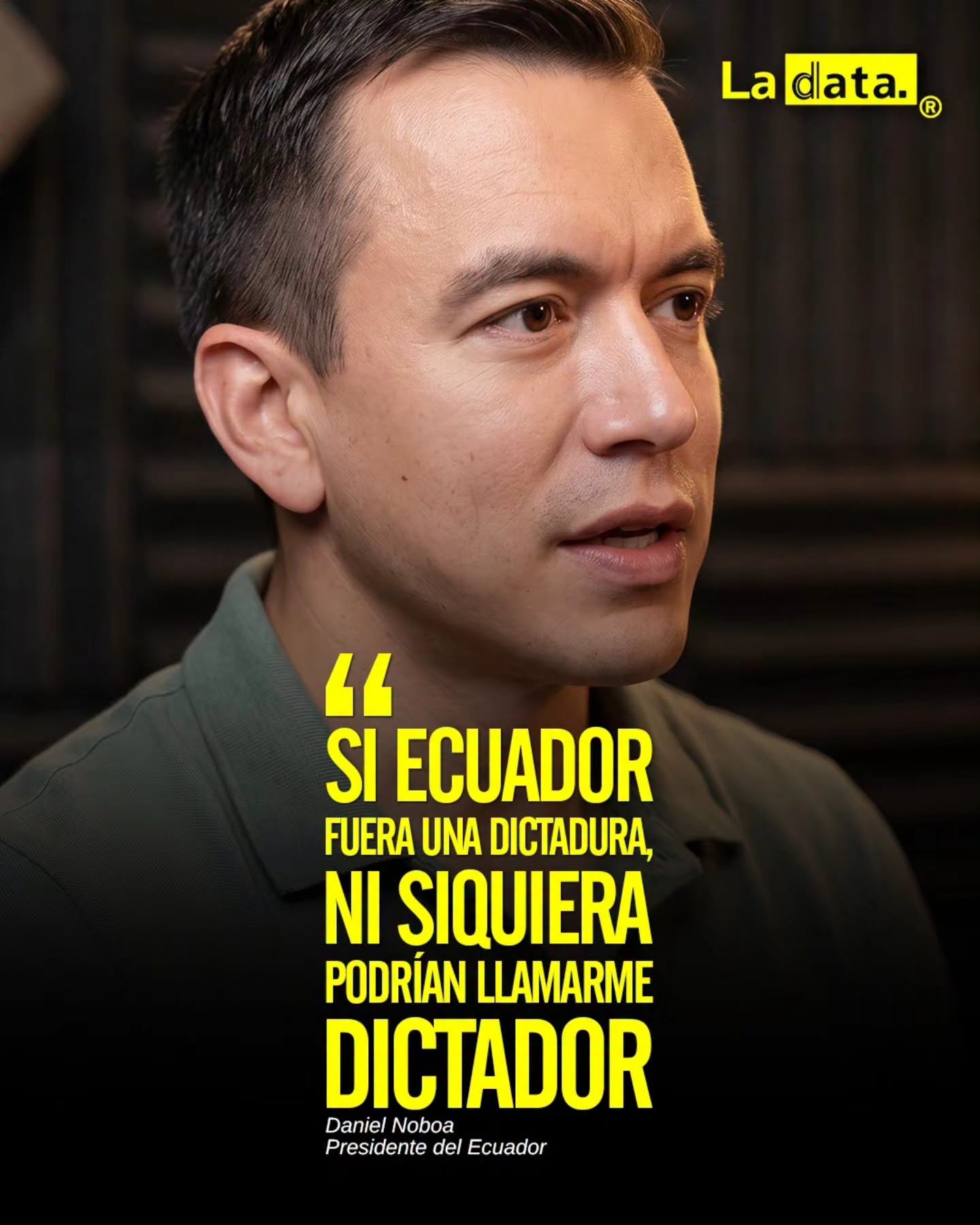 La Data ®👈 #ladata #TendenciaPolítica #DanielNoboa #Política