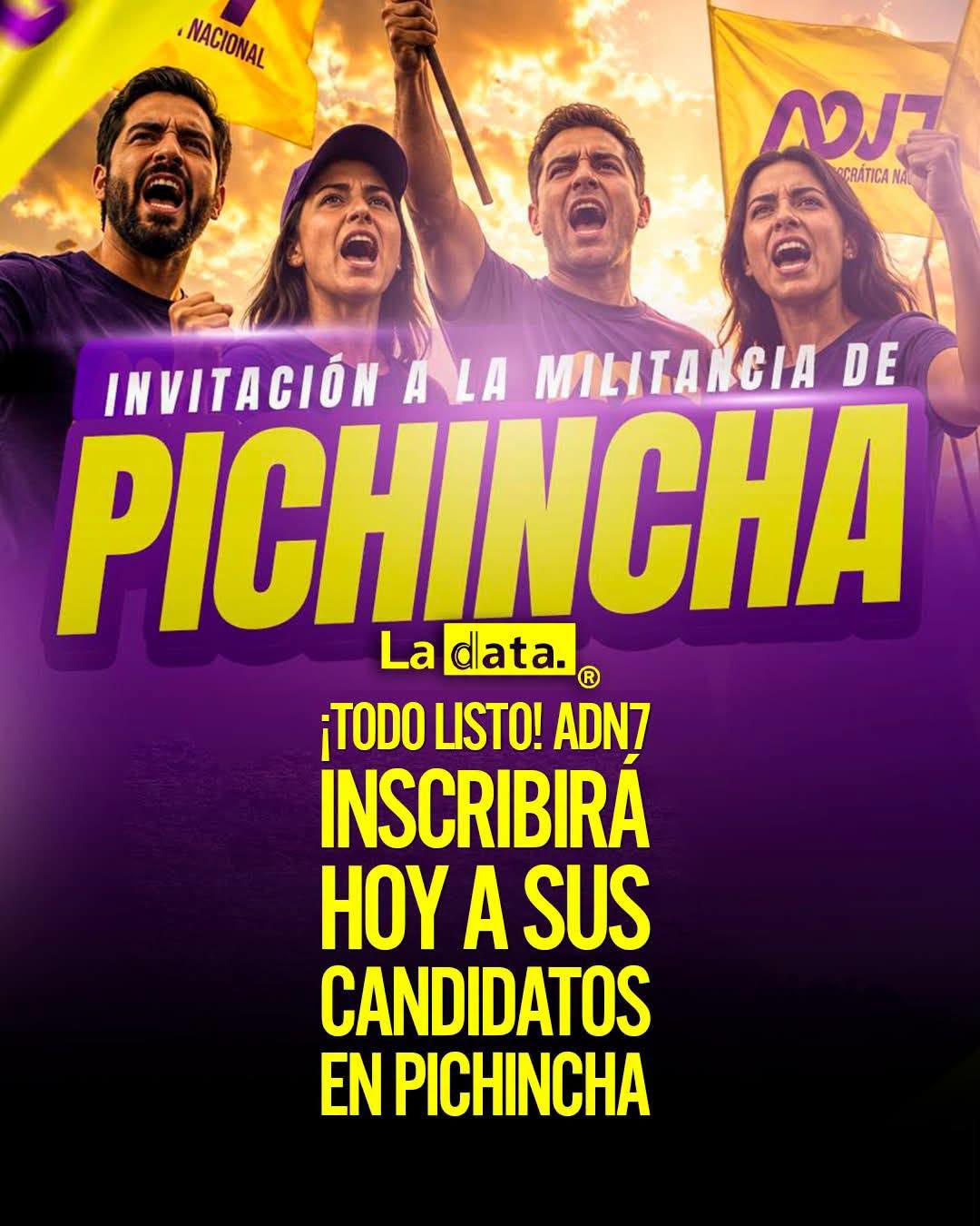 @ladataec 👈 #ladata #TendenciaPolítica #ADN7 #Pichincha