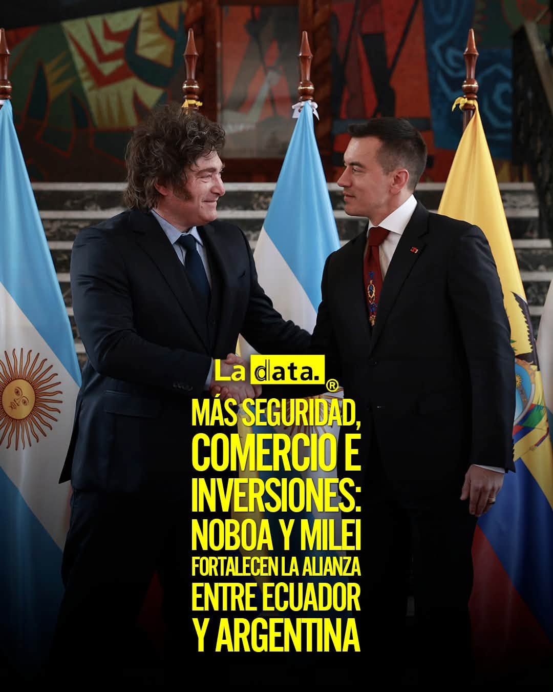 @ladataec👈 #ladata #TendenciaPolítica #DanielNoboa #JavierMilei  #Argentina